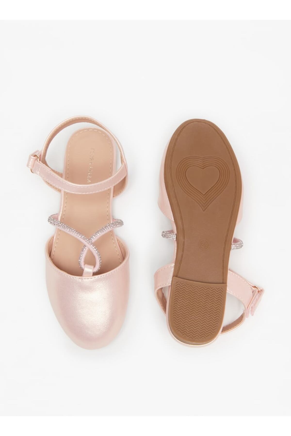 Flora Bella by Shoexpress-Embellished Ballerinas with Hook and Loop Closure 4