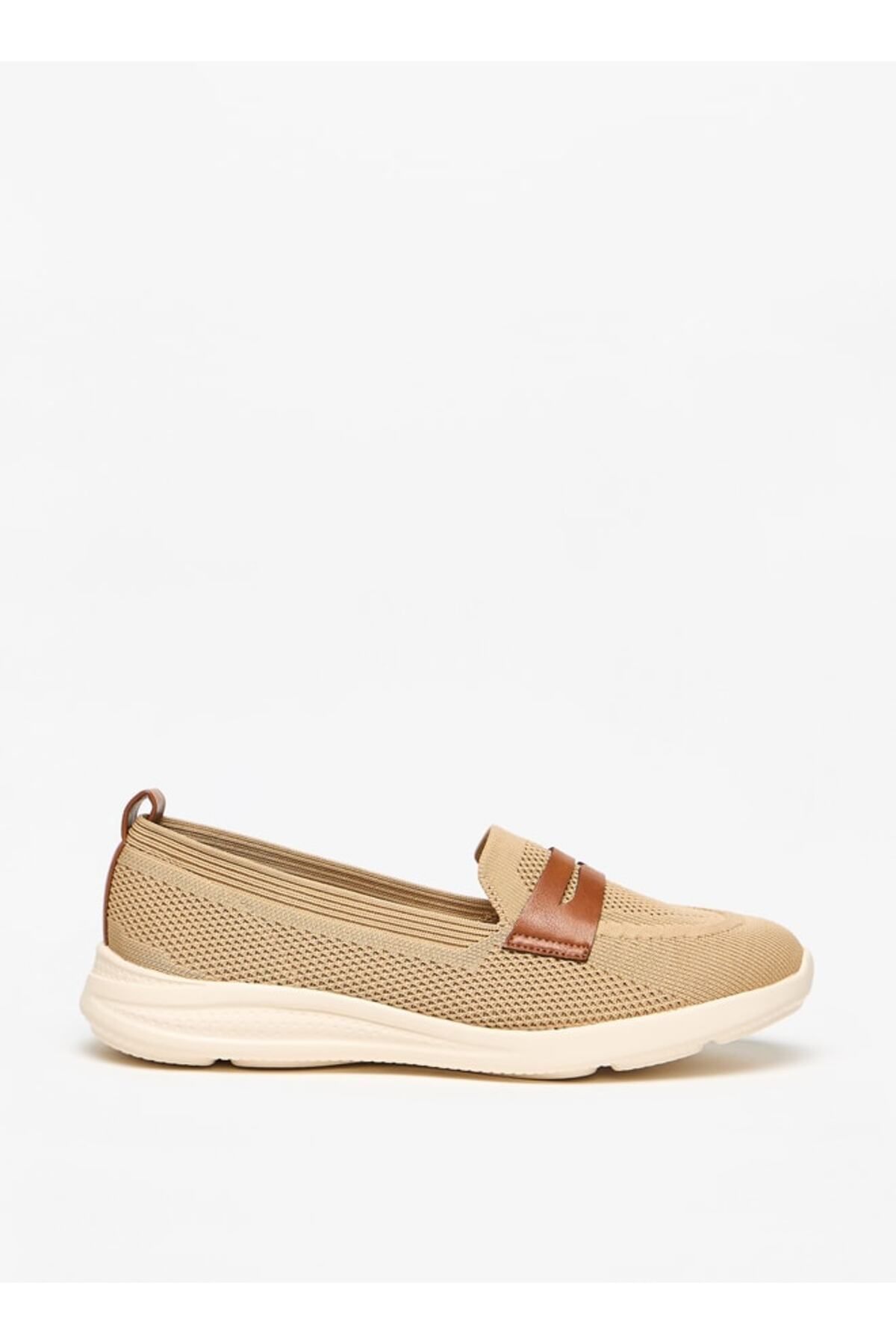 Flora Bella by Shoexpress-Mesh Textured Slip-On Shoes with Pull Tabs 3