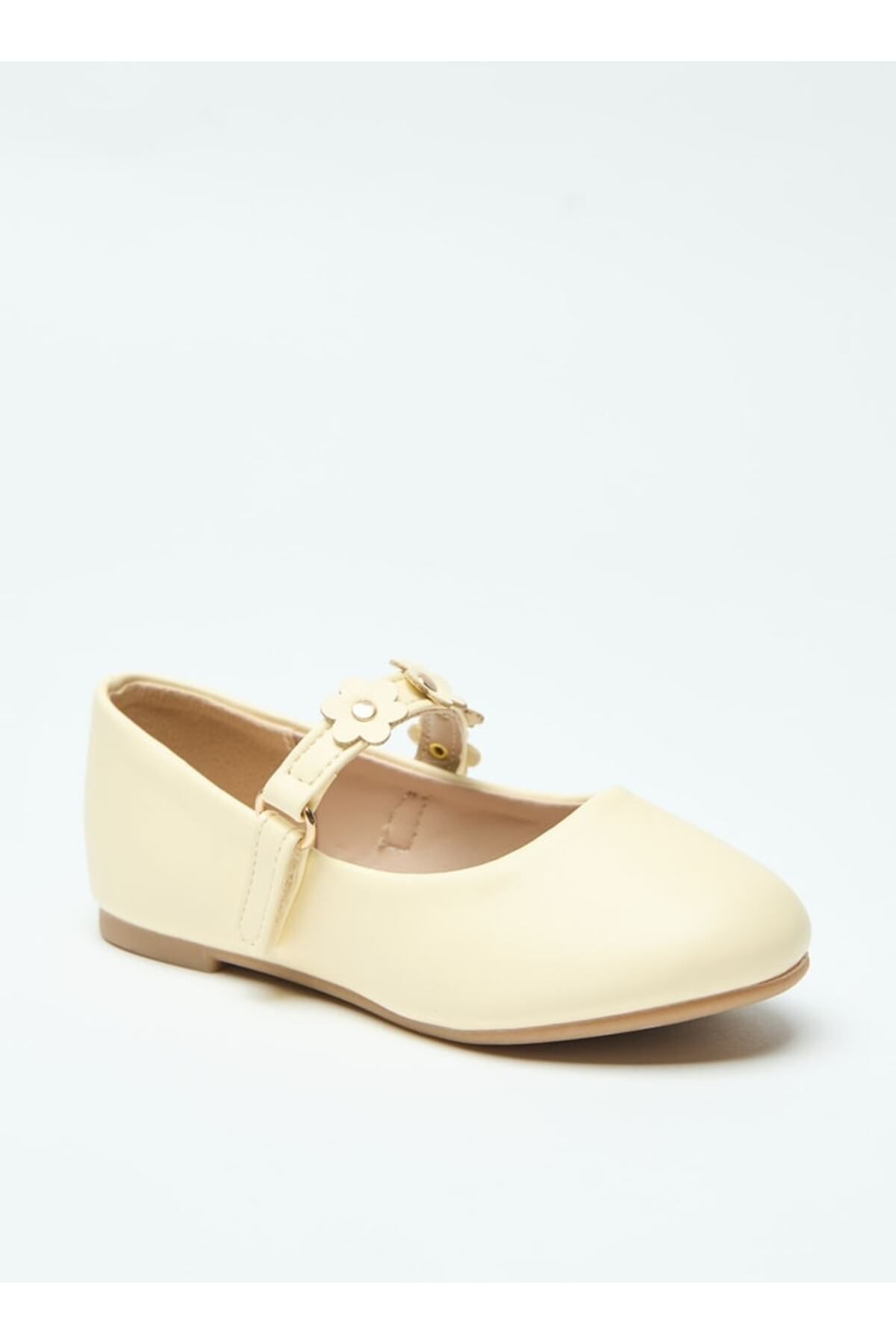 Flora Bella by Shoexpress-Flower Accent Ballerina Shoes with Hook and Loop Closure 1