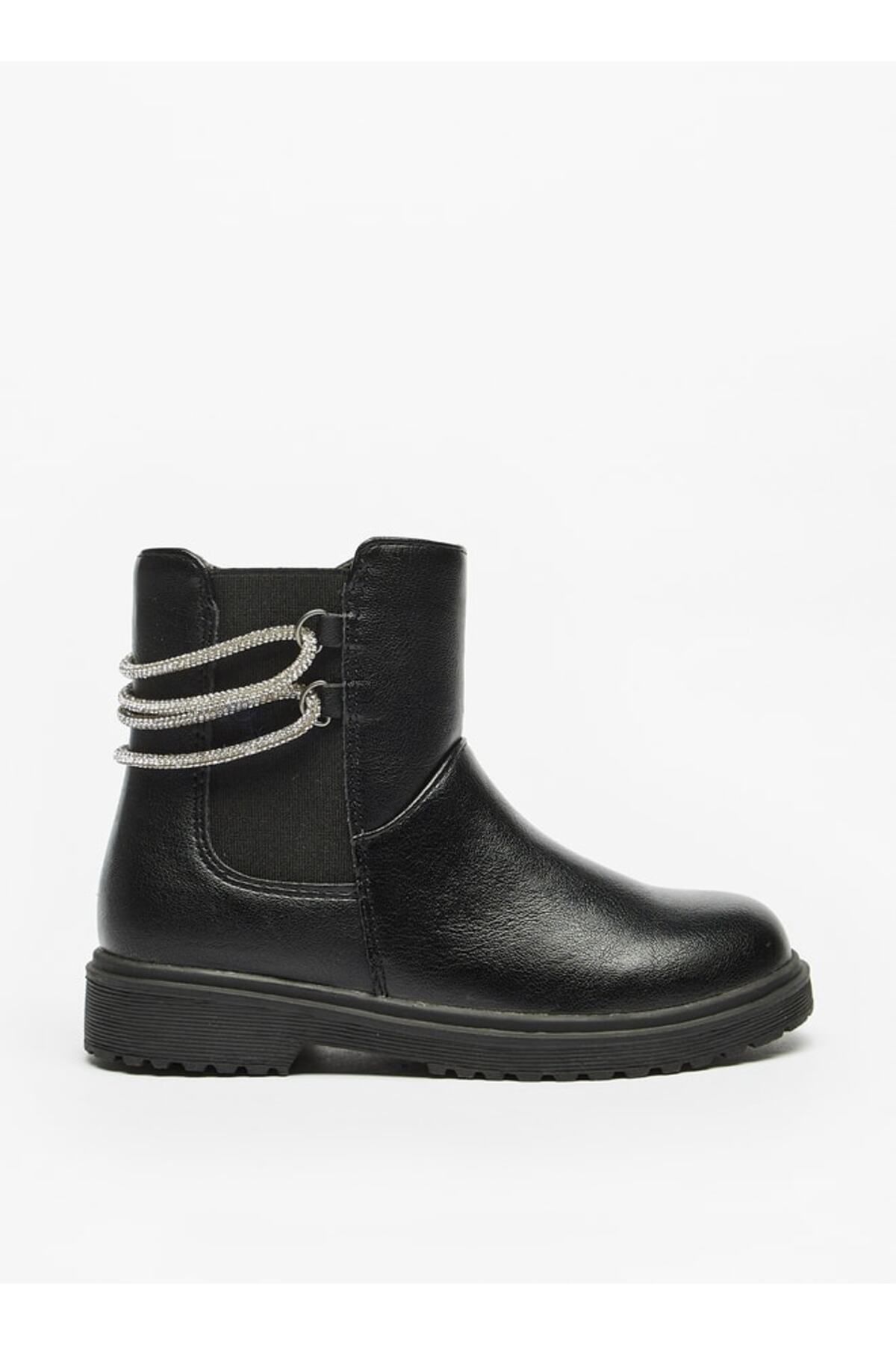 Juniors-String Accent High Cut Boots with Zip Closure 3