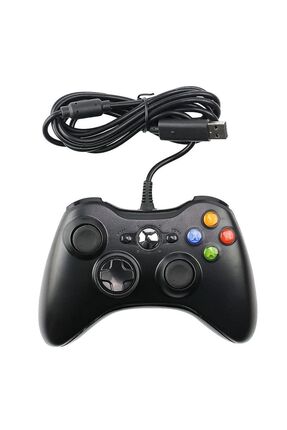 HOBİPİX Xbox 360 Ve Pc Uyumlu Kablolu Oyun Kolu Joystick Gamepad