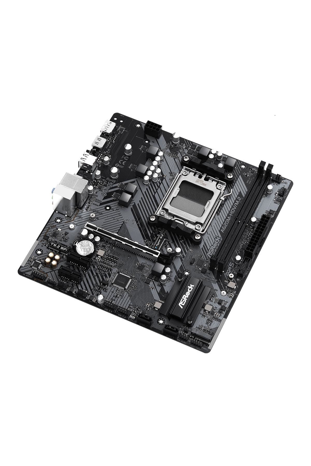 ASROCK-A620M-HDV/M.2 DDR5 PCIE 4.0 AM5 mATX إلى HDMI-DP TYPE-C 2