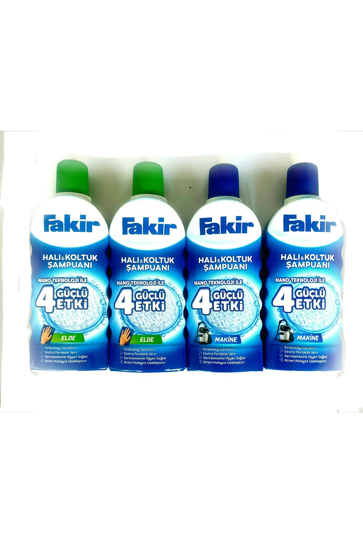 YEŞİLLİ STORE Halı şampuan 1000 ml 2 adet elde 2 adet makinada