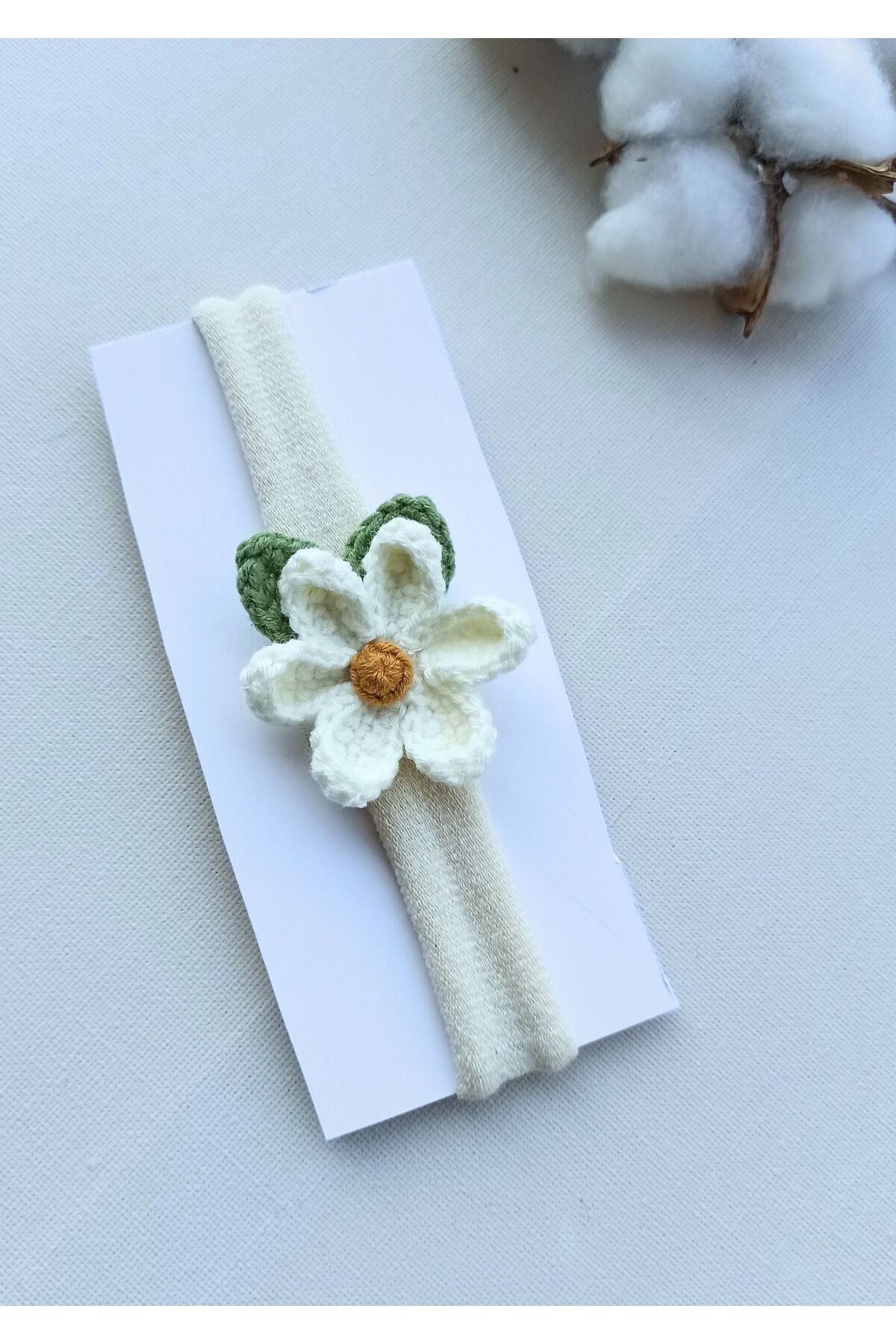 Nilüfer Çiçeği Bebek Bandanası Doğal Iplerden Yeni Koleksiyon 8