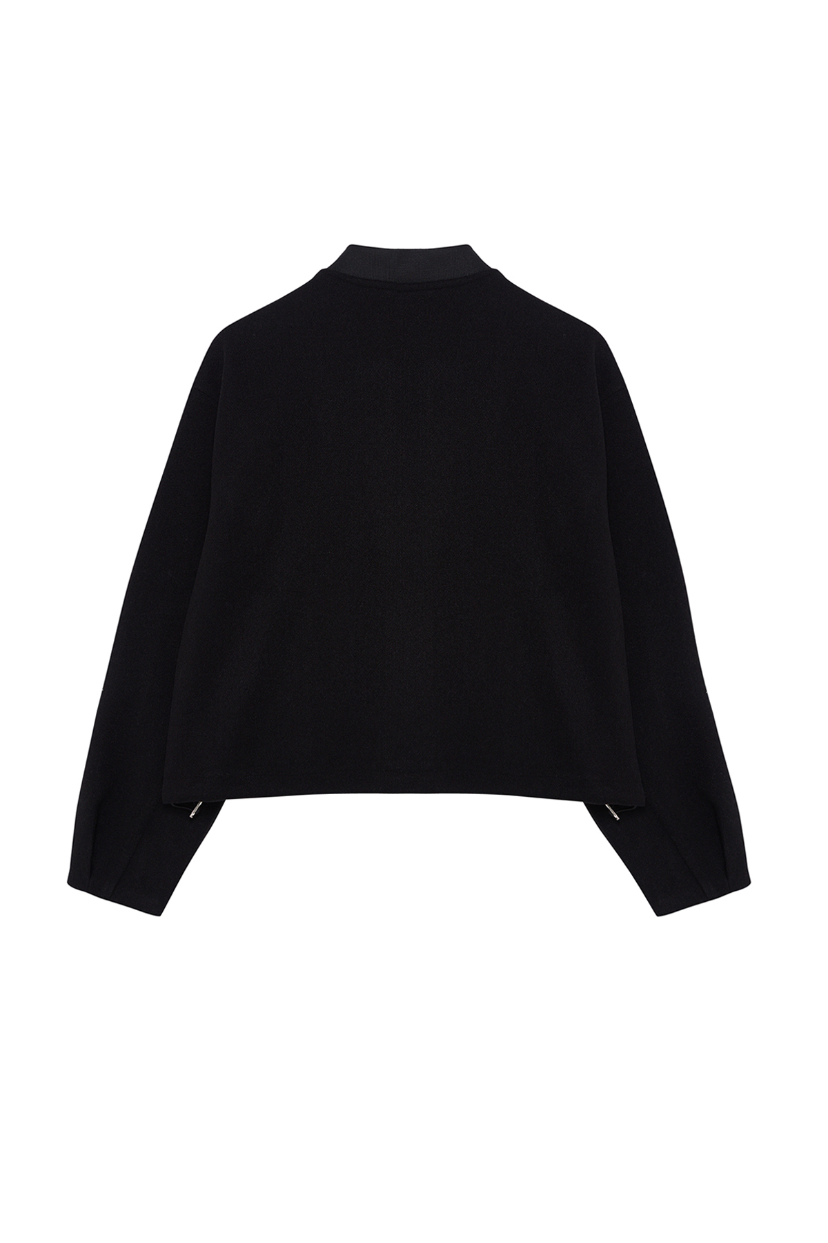  TRENDYOLM?LLA Siyah Oversize Ka?e Bomber Ceket Mont