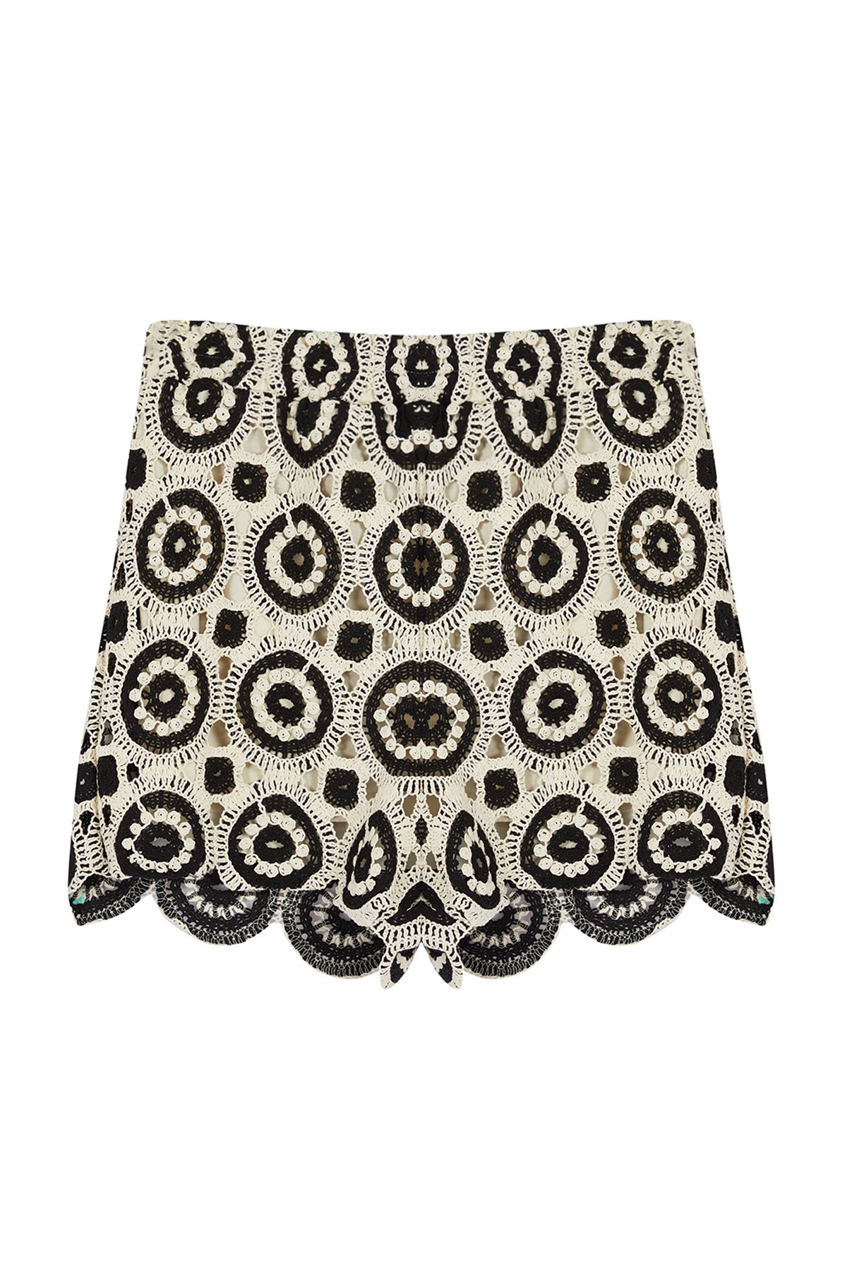 Trendyol Collection-Marineblaue Shorts aus dünner Häkel-Baumwolle – Strickdetails TWOSS24SR00226 6
