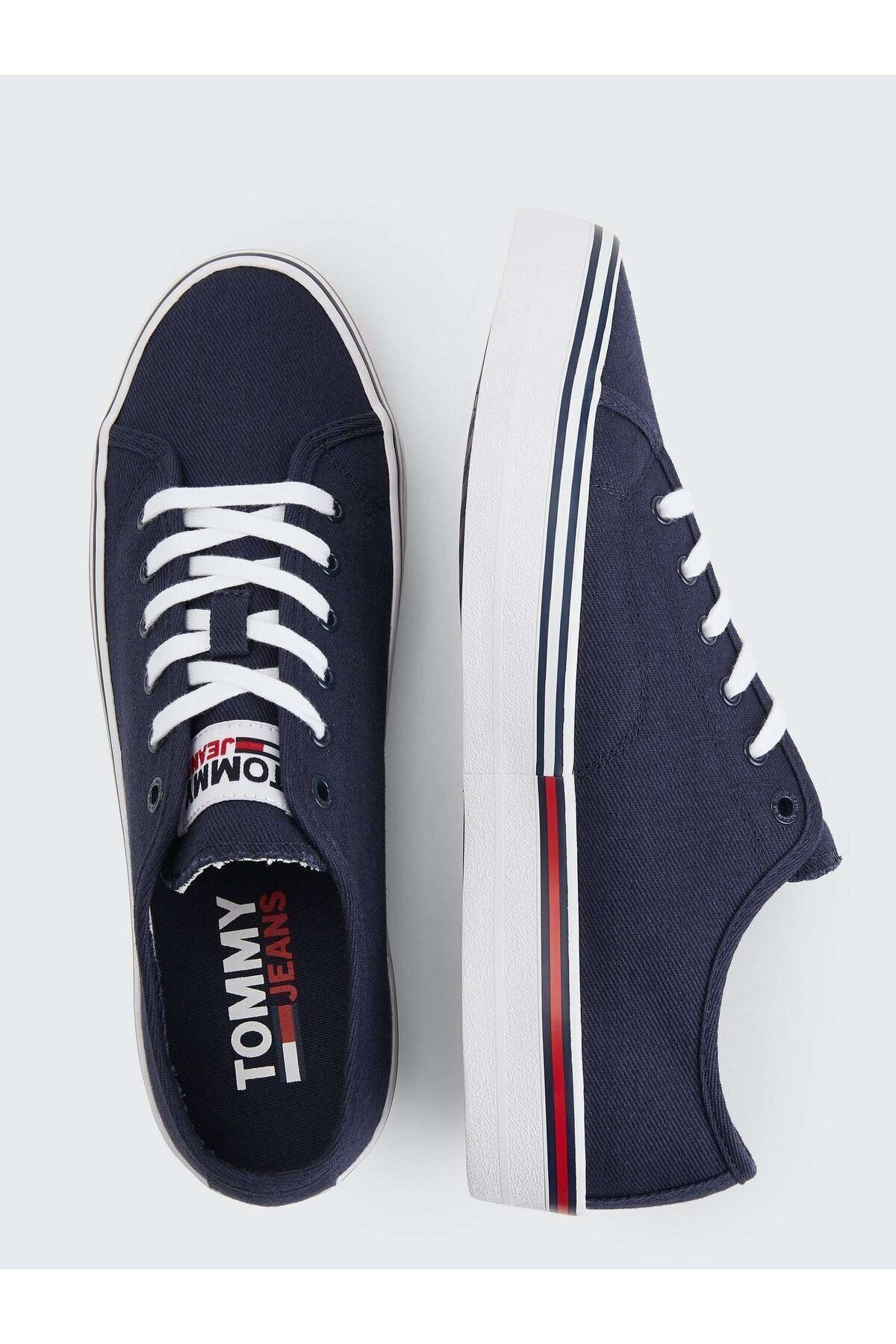 اسنیکر مردانه آبی تامی هیلفیگرTommy Hilfiger | EM0EM00962C87 اورجینال - تصویر 5