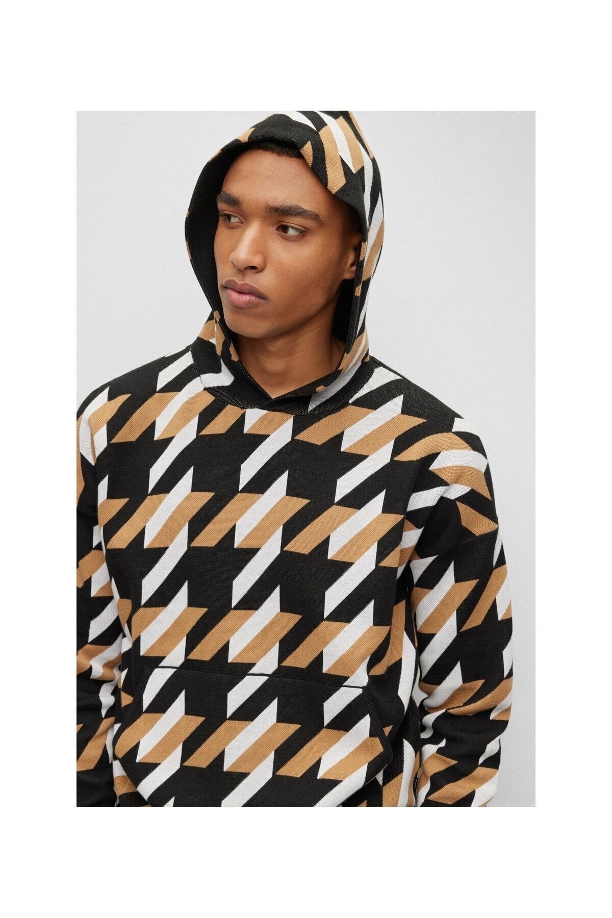 سویشرت مردانه مشکی باس | 50495397 اورجینال - تصویر 4