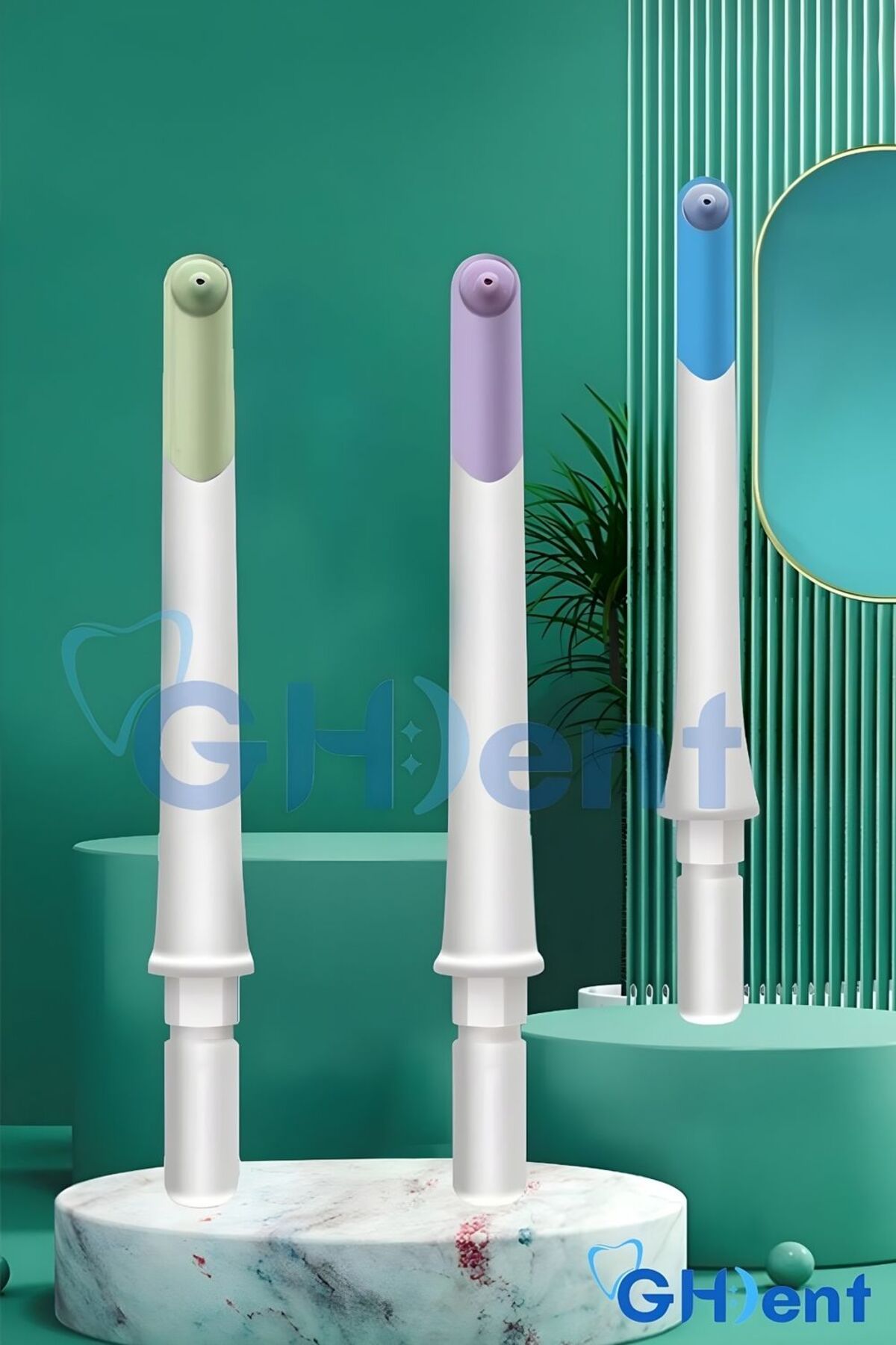 GHDENT Gh15 Model Uyumlu Ağız Duşu Başlığı 3 Adet 1 Gözlü