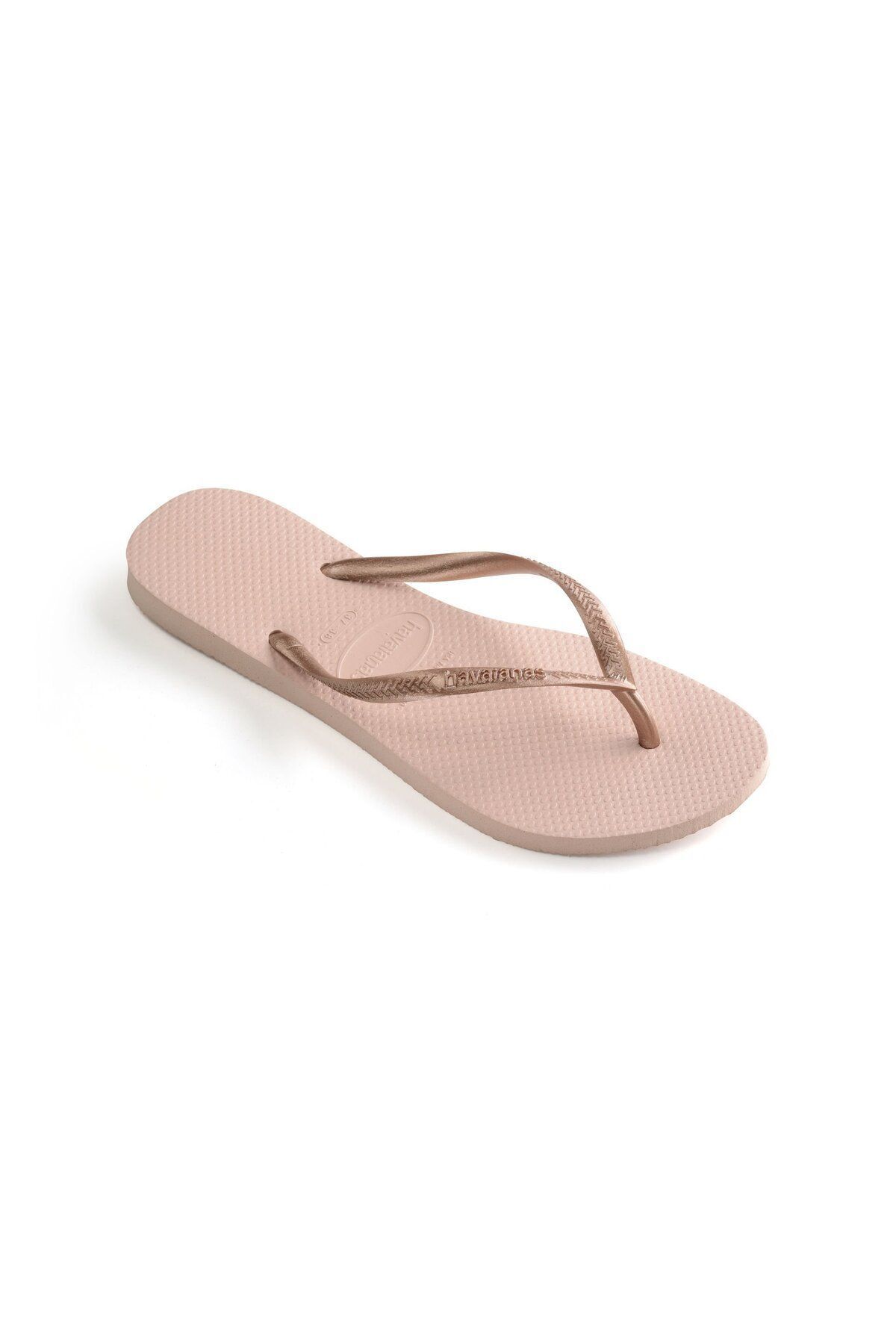 دمپایی صورتی زنانه باله باریک گل رز Havaianas