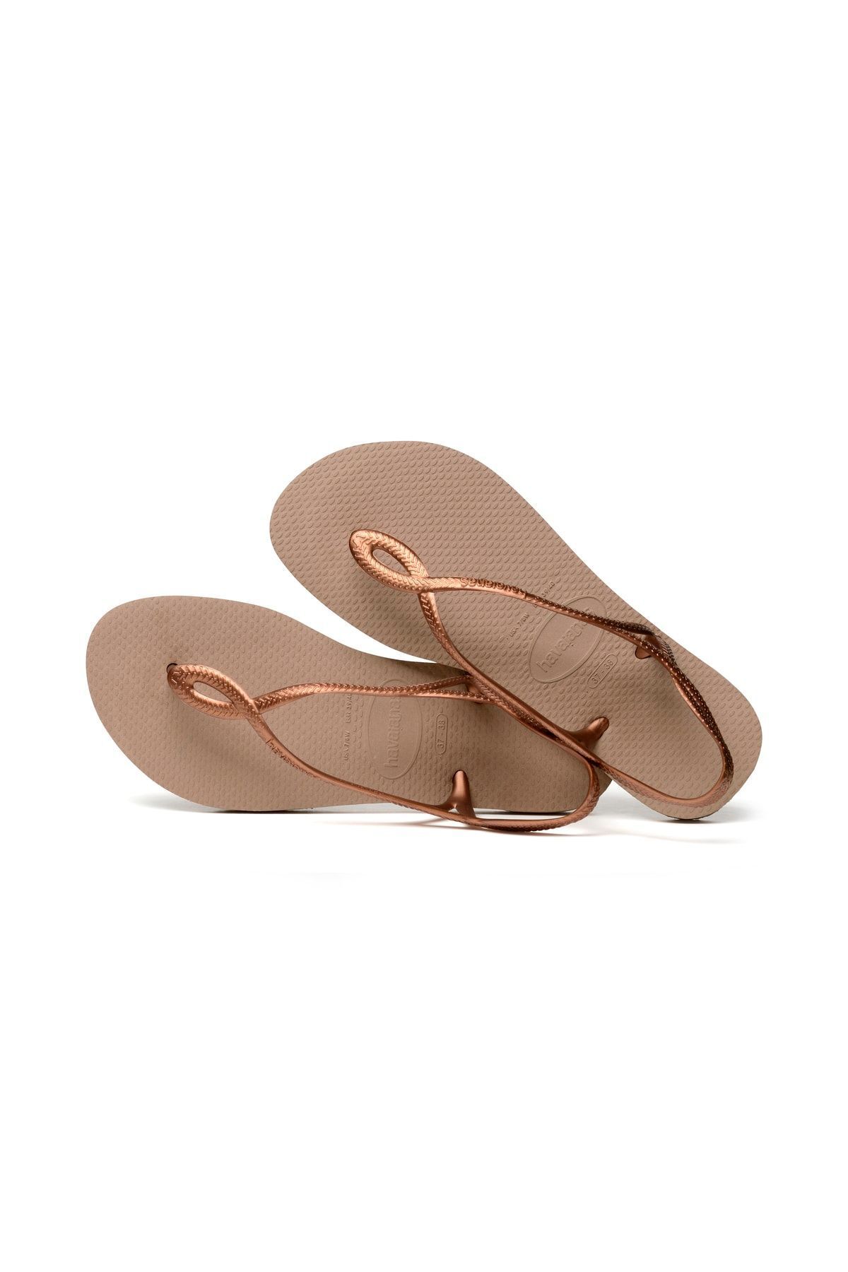 صندل صورتی مردانه و زنانه های طلای لونا 5282 Havaianas
