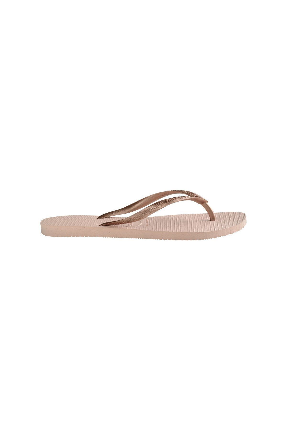 دمپایی صورتی زنانه باله باریک گل رز Havaianas