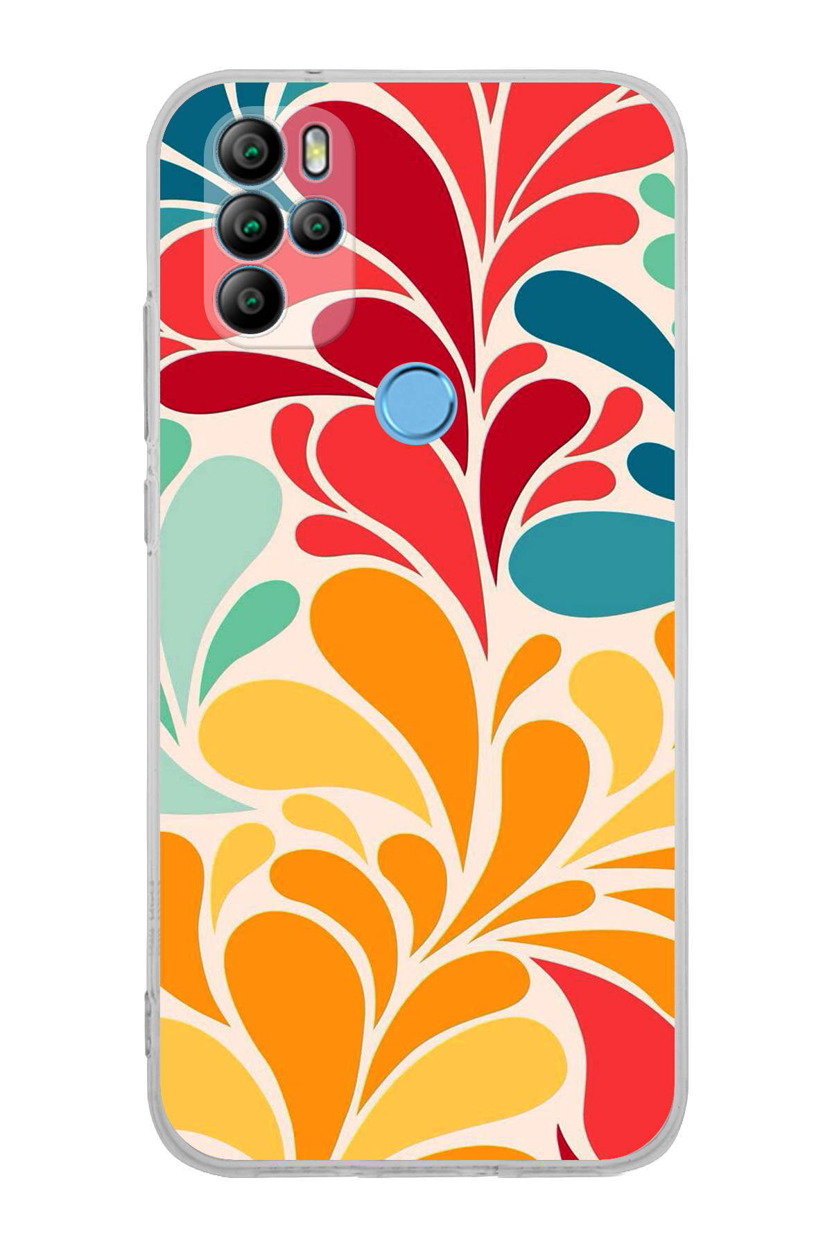 General Mobile GM 21 Pro ile Uyumlu Retro Color 5 Kamera Korumalı Şeffaf Kılıf