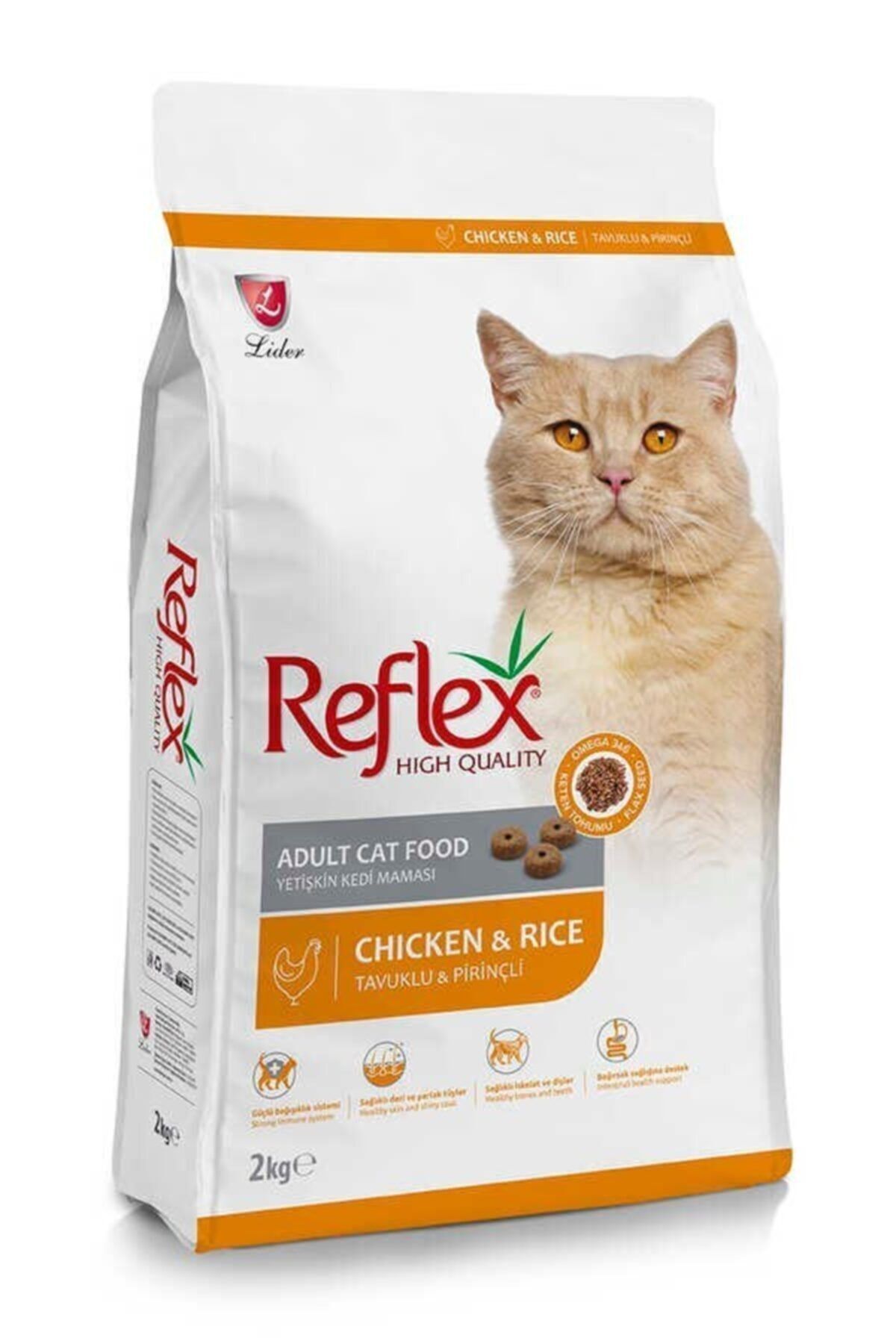 Reflex Tavuklu Pirinçli Yetişkin Kedi Maması 2 Kg - Fiyatı, Yorumları
