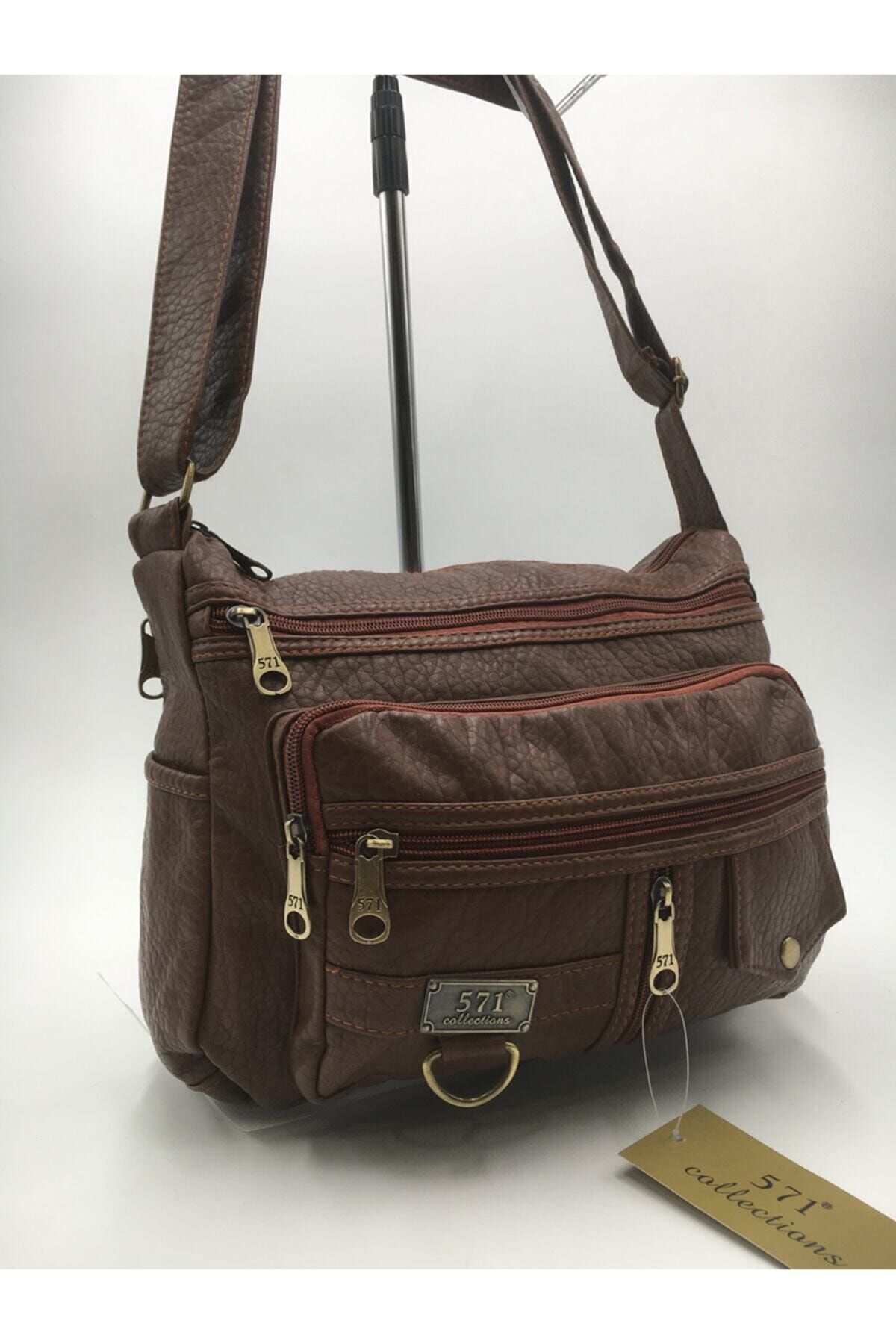 Washed Leather Shoulder Bag (cross, Strap, Shoulder, Bag, Messenger)