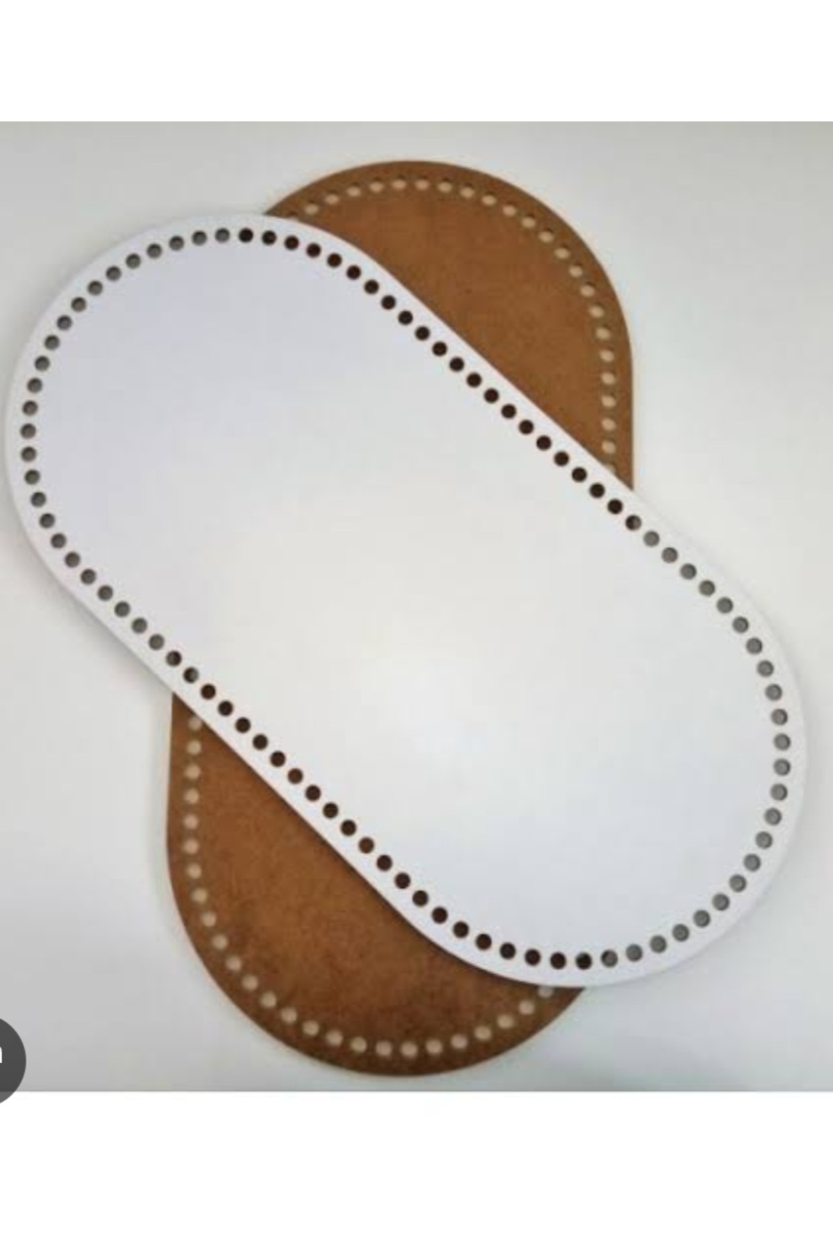 Genel Markalar Ahsap puset tabanı, örgü kiti,  4 mm tek yüz mdf 33x65