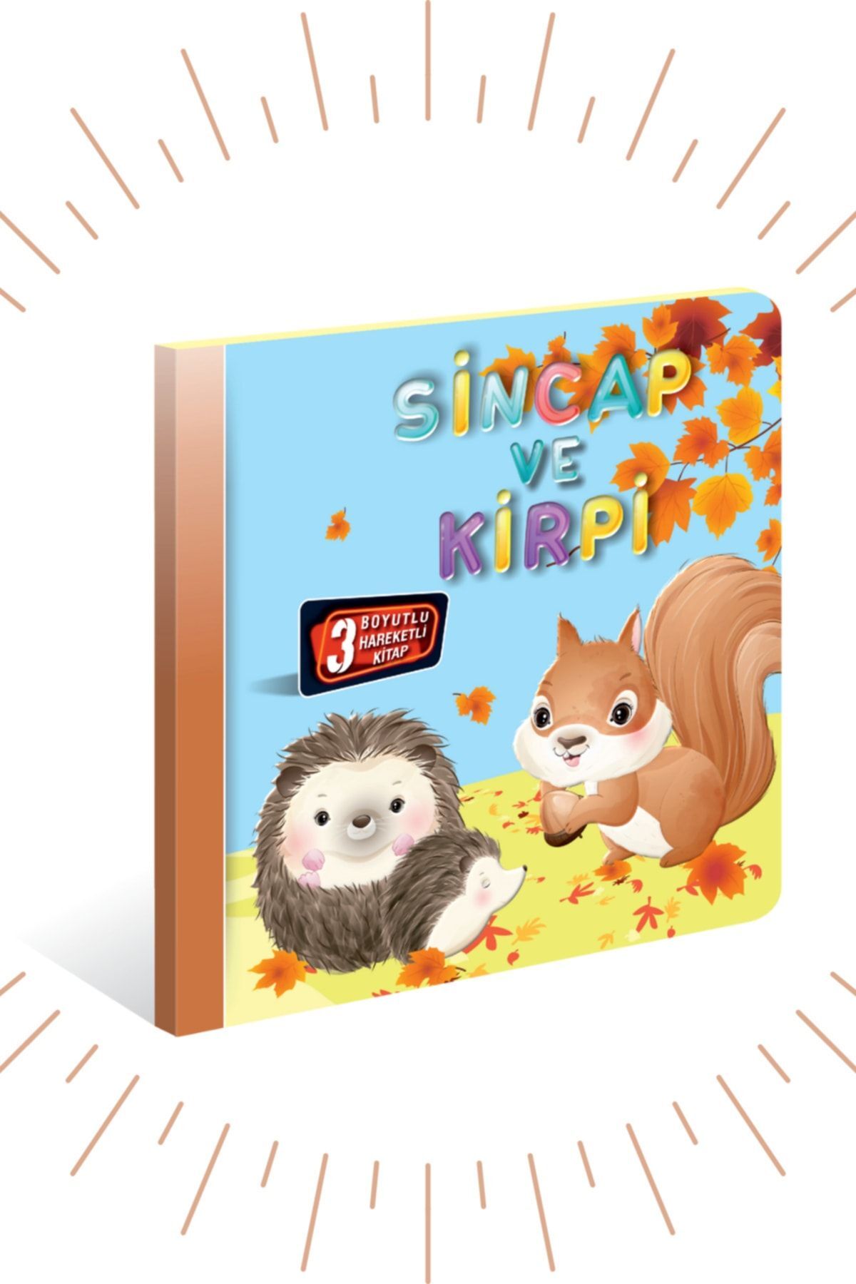 Kids Babies 3 Boyutlu Ve Hareketli Kitaplar "sincap Ve Kirpi" Pop-up Kitap