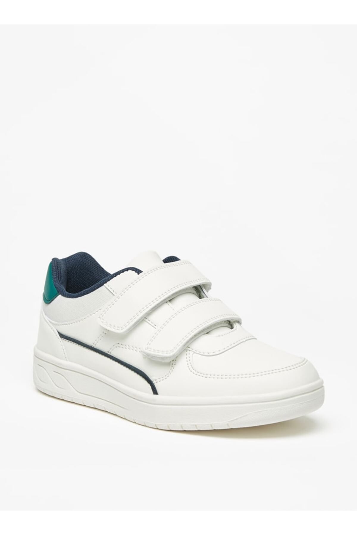 LBL by Shoexpress-Boys' Textured Sneakers with Hook and Loop Closure 1