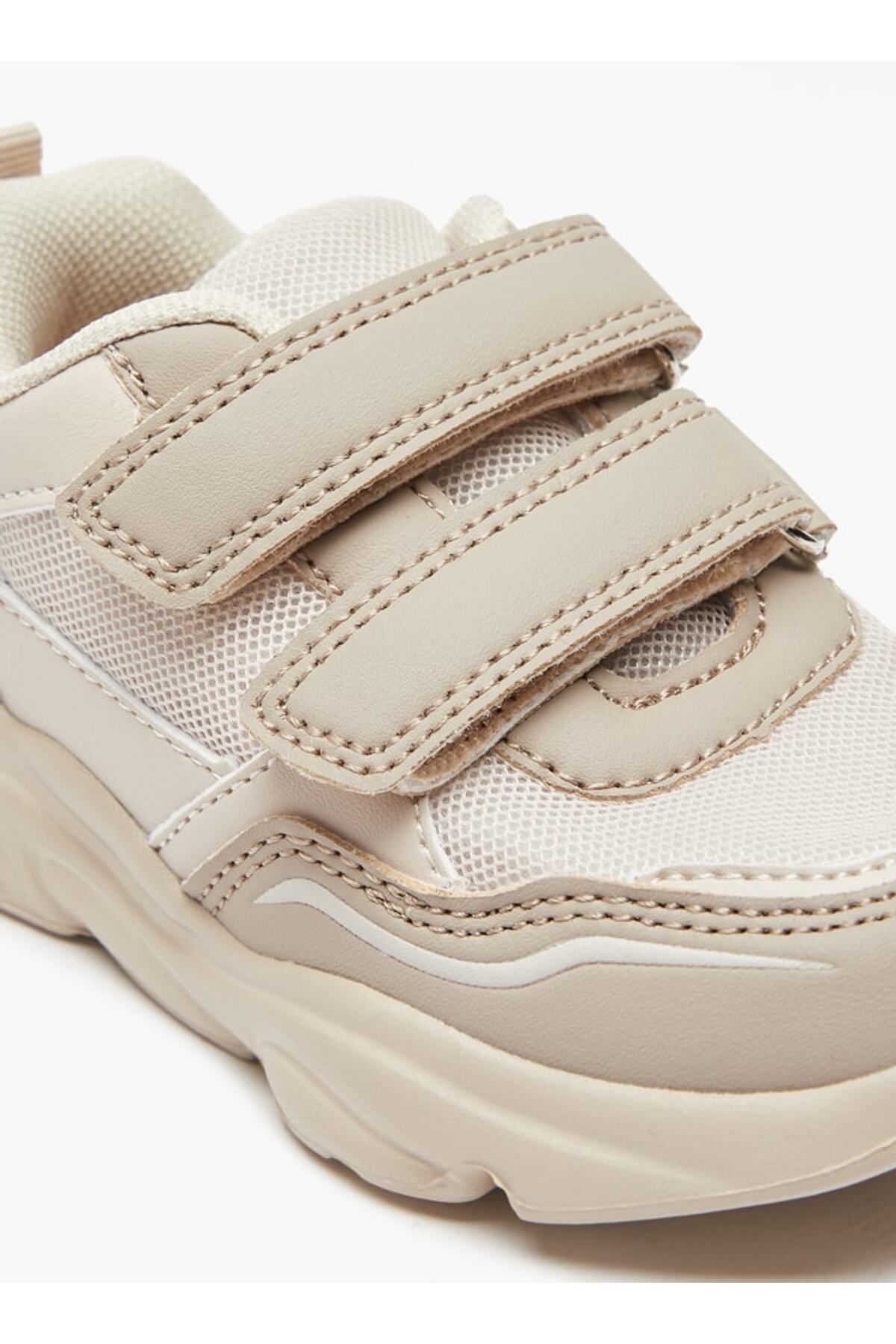 LBL by Shoexpress-Mesh Textured Sneakers with Hook and Loop Closure 5