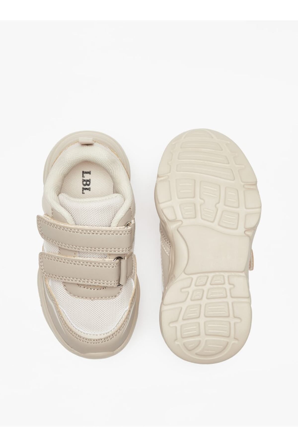 LBL by Shoexpress-Mesh Textured Sneakers with Hook and Loop Closure 4