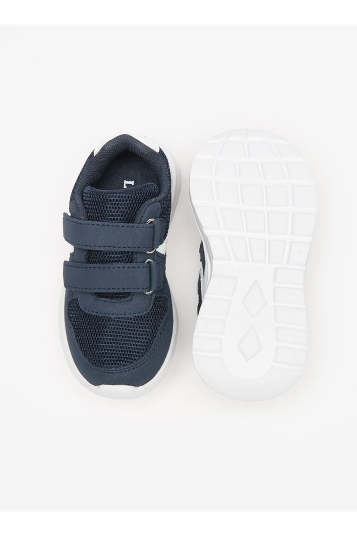 LBL by Shoexpress-Mesh Textured Sneakers with Hook and Loop Closure 4