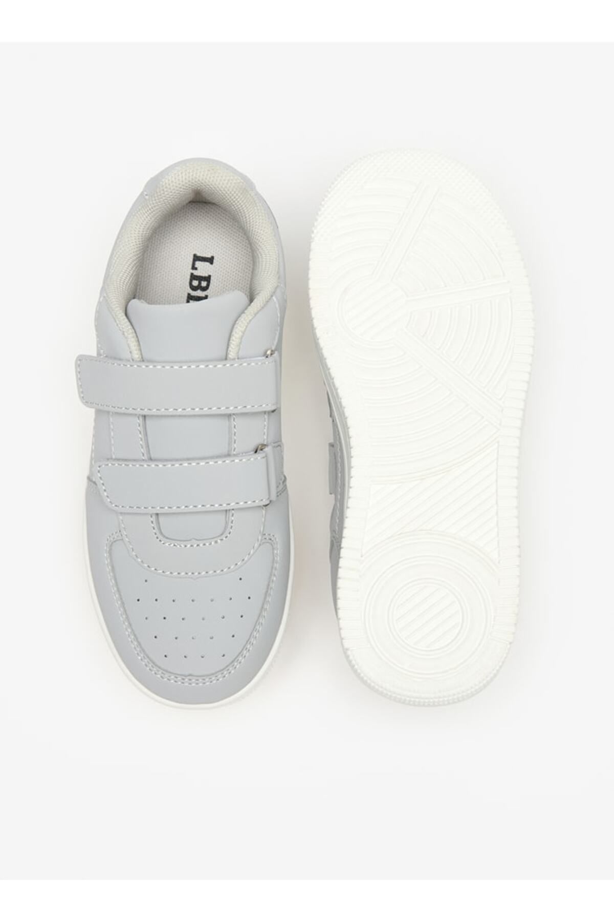 LBL by Shoexpress-Solid Sneakers with Hook and Loop Closure 4