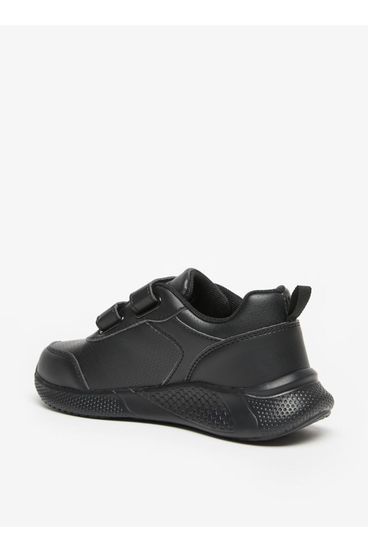 LBL by Shoexpress-Solid School Shoes with Hook and Loop Closure 3