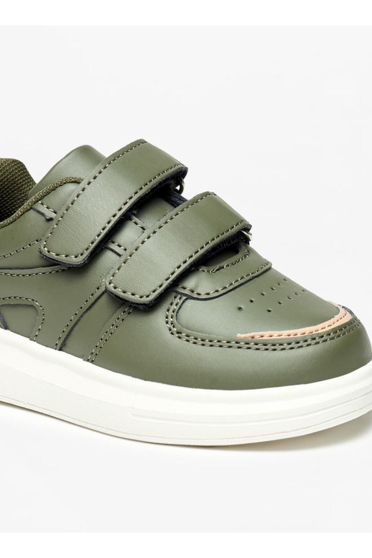 LBL by Shoexpress-Panelled Sneakers with Hook and Loop Closure 5