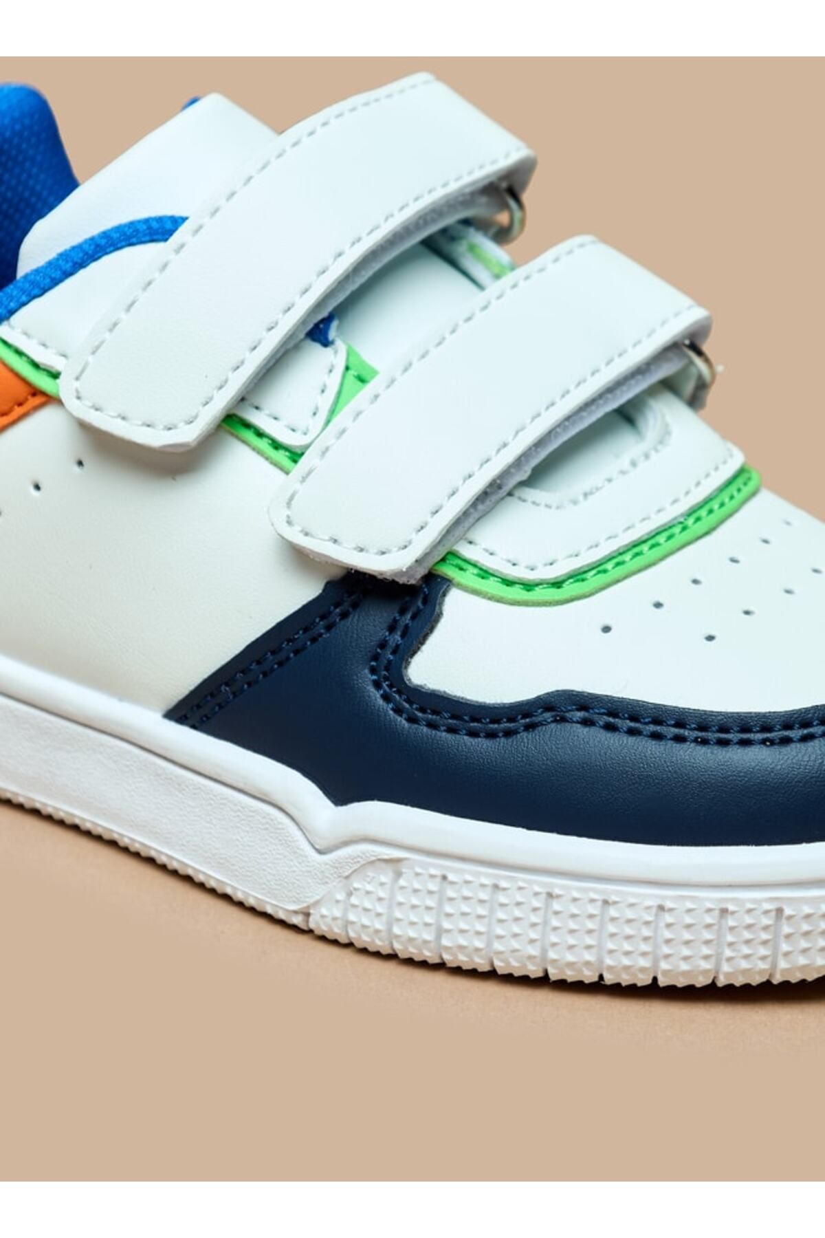 LBL by Shoexpress-Panelled Sneakers with Hook and Loop Closure 6