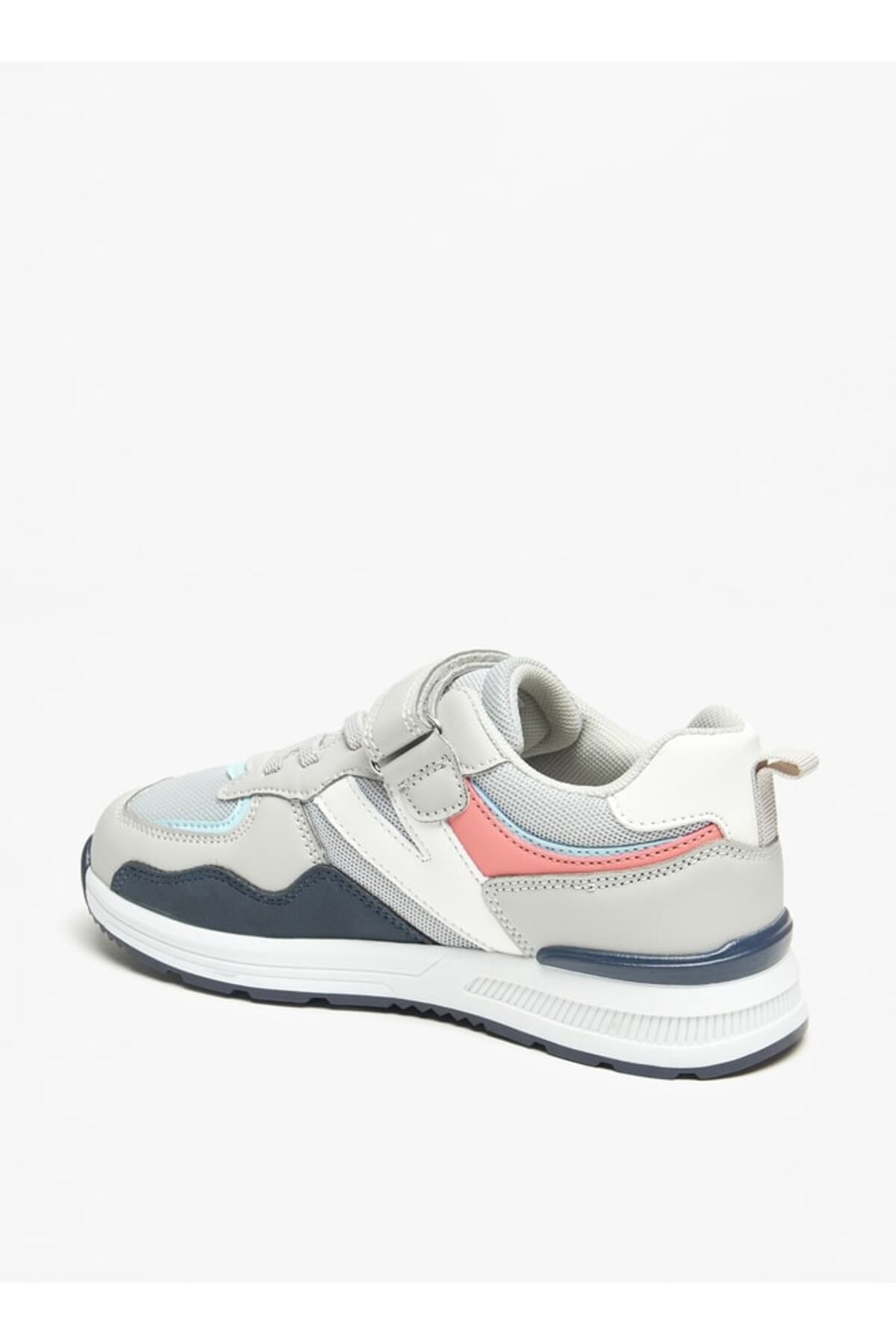 Juniors-Colourblock Sneakers with Hook and Loop Closure 2
