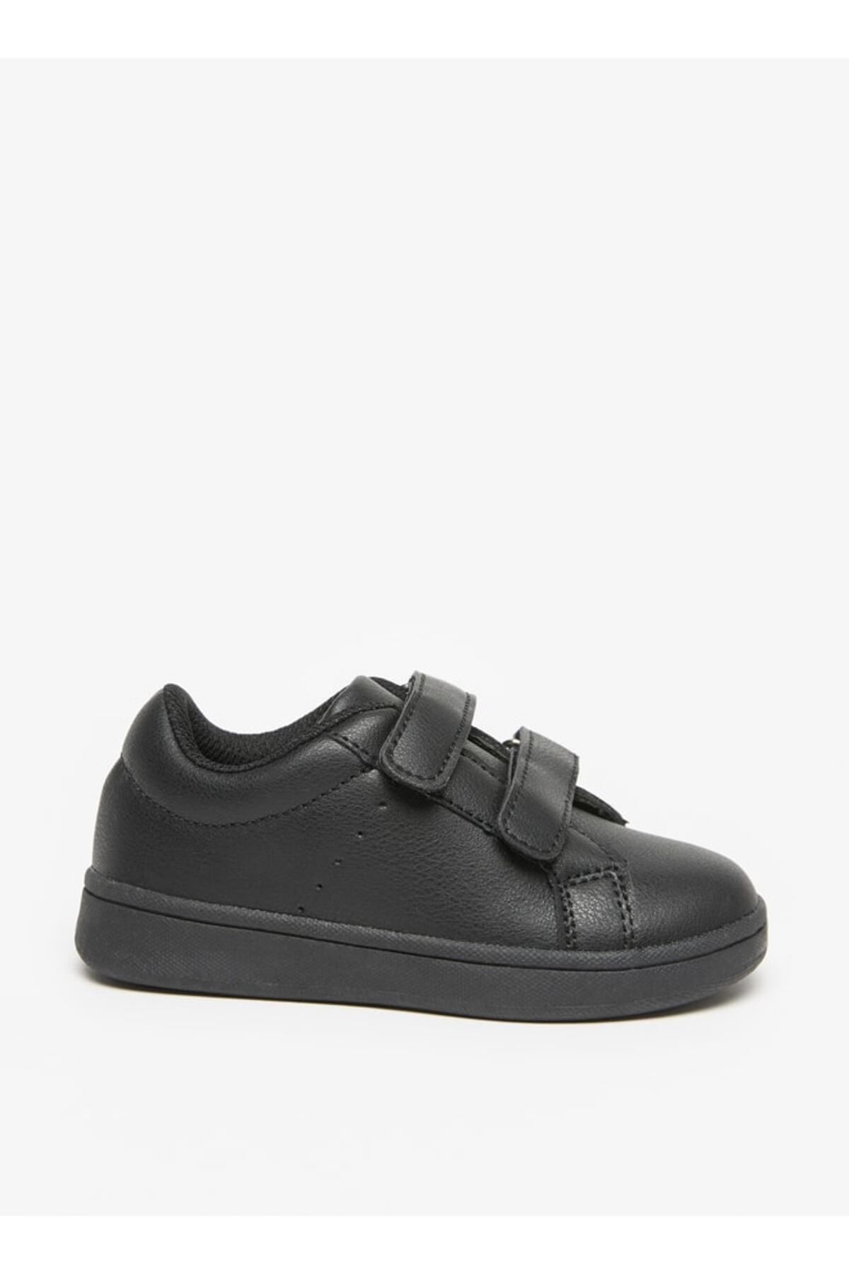 LBL by Shoexpress-Panelled School Shoes with Hook and Loop Closure 2