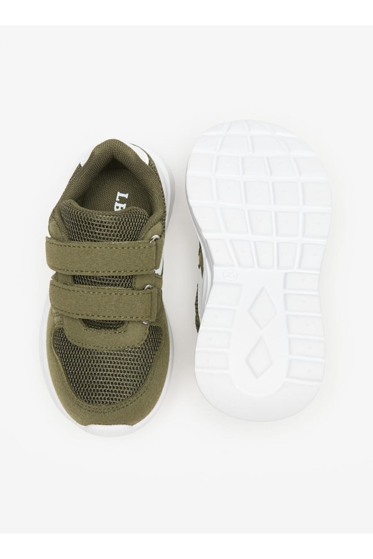 LBL by Shoexpress-Mesh Textured Sneakers with Hook and Loop Closure 4