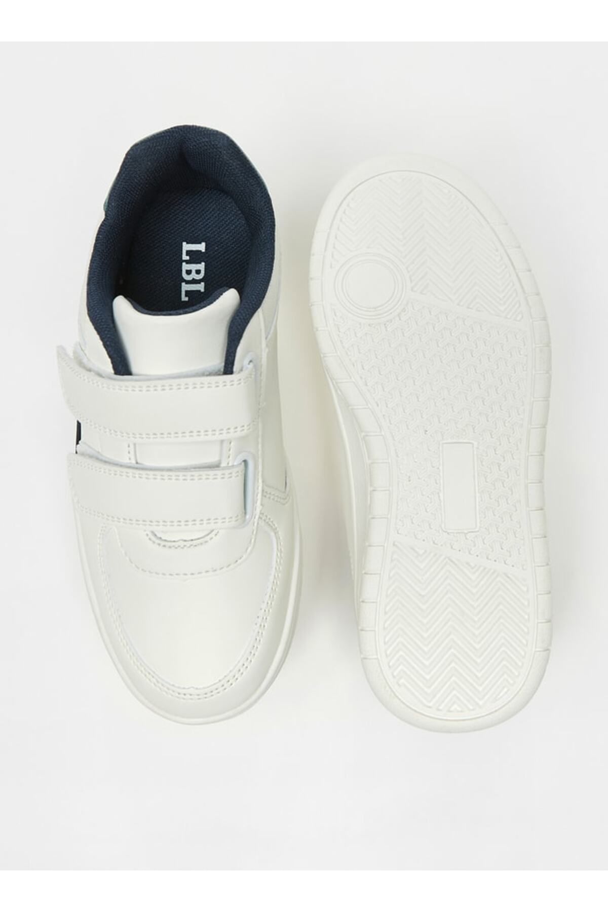 LBL by Shoexpress-Boys' Textured Sneakers with Hook and Loop Closure 4