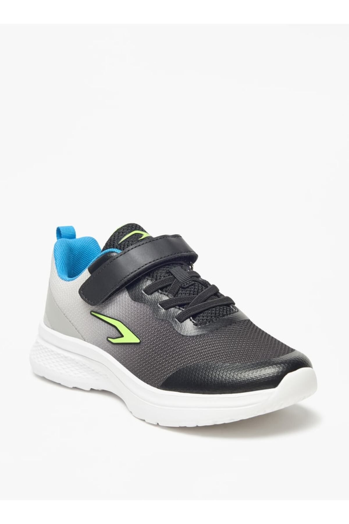 Dash-Textured Walking Shoes with Hook and Loop Closure 1