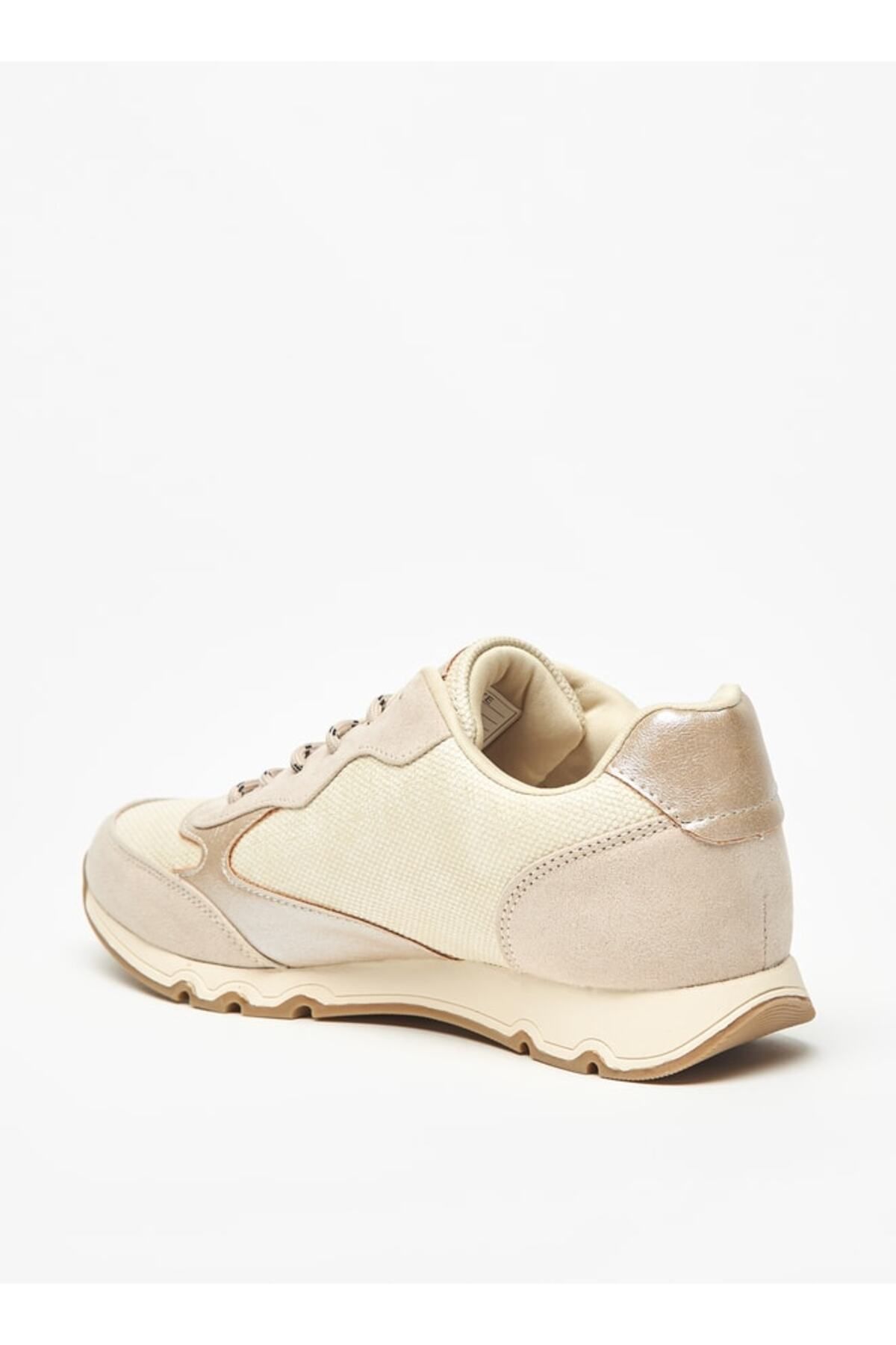 Celeste-Women's Textured Low Ankle Sneakers with Lace-Up Closure 2