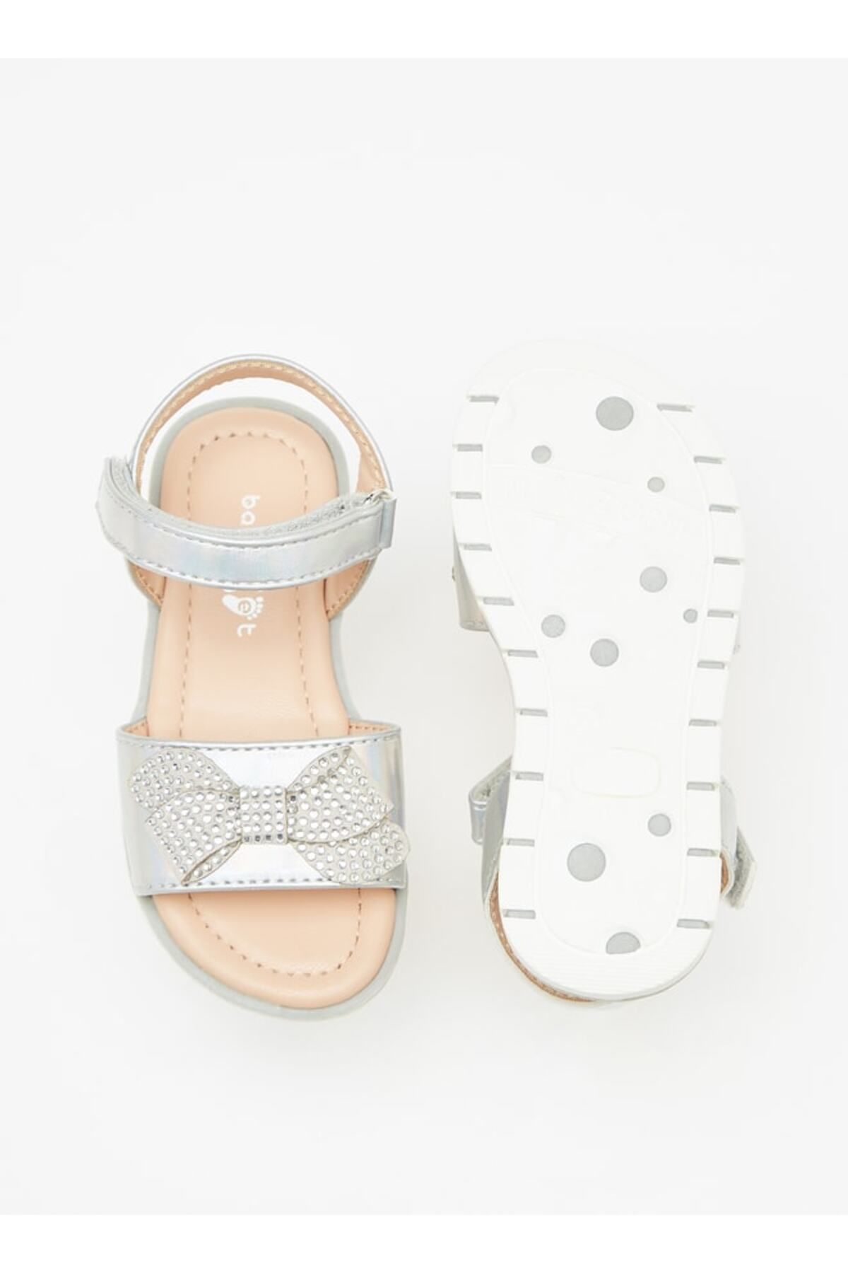 Barefeet-Barefoot Bow Accent Sandals with Hook and Loop Closure 4