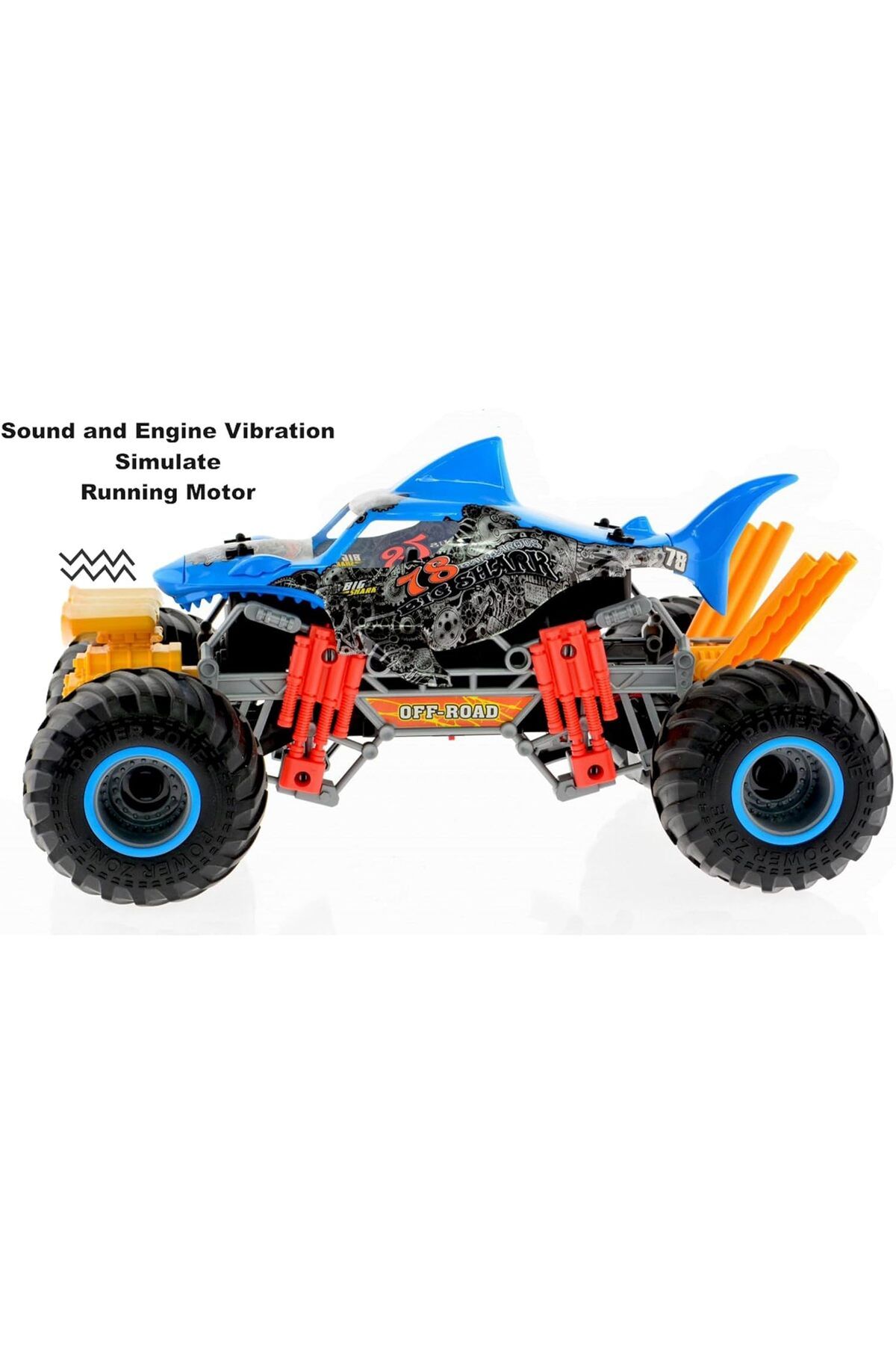 Crazon-2.4G 1:10 RC Shark with smoking function 2