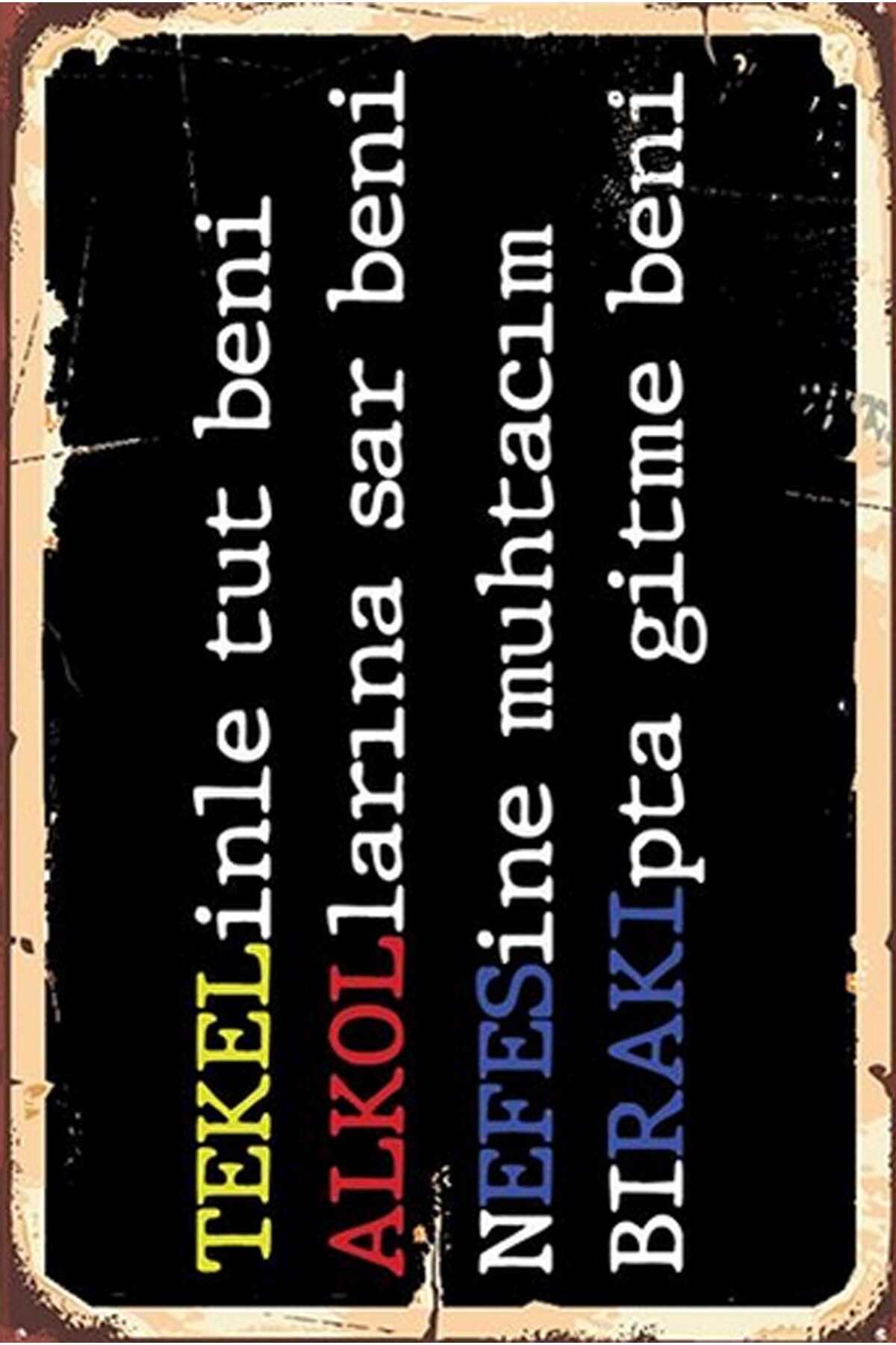 Written Retro Wooden Poster