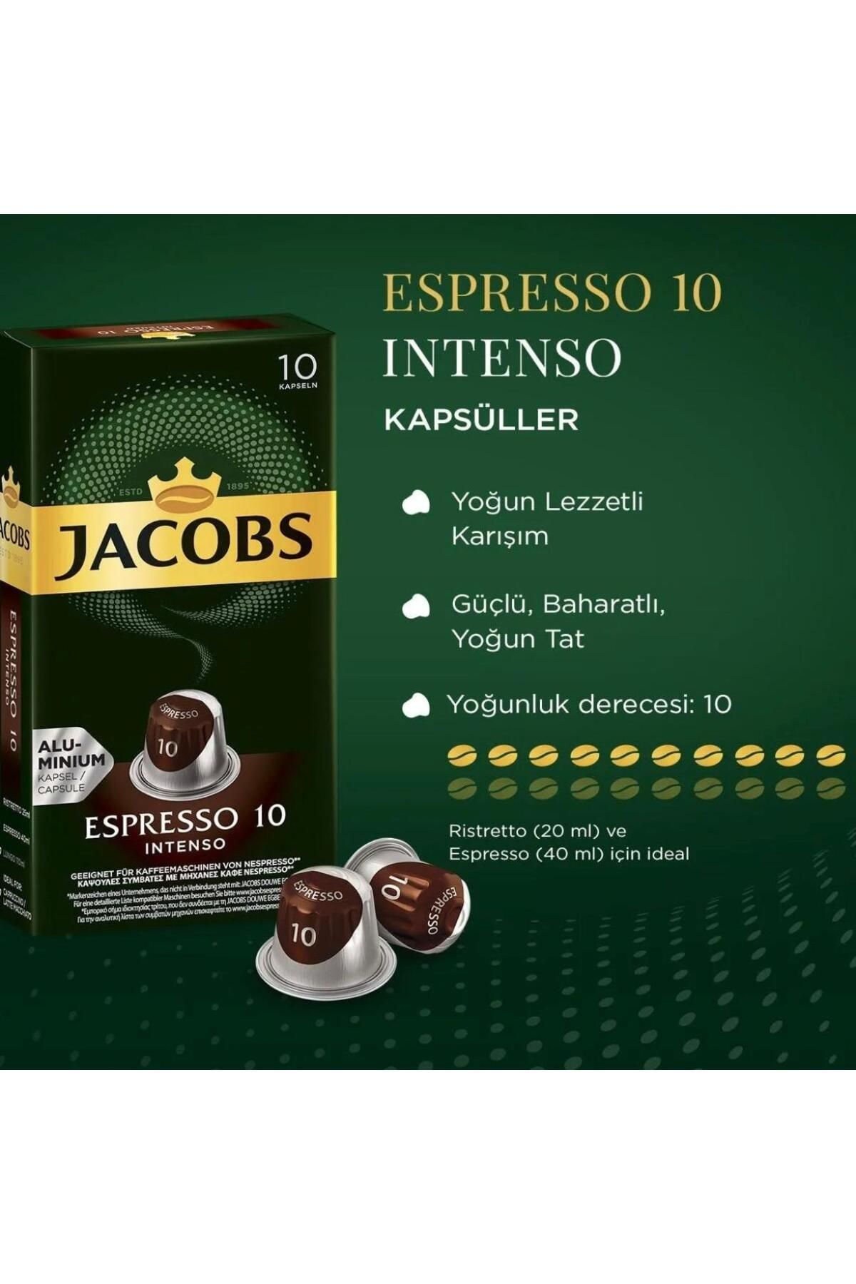 Jacobs-ESPRESSO 10 INTENSO NESPRESSO COMPATIBLE - 10 CAPSULES 2