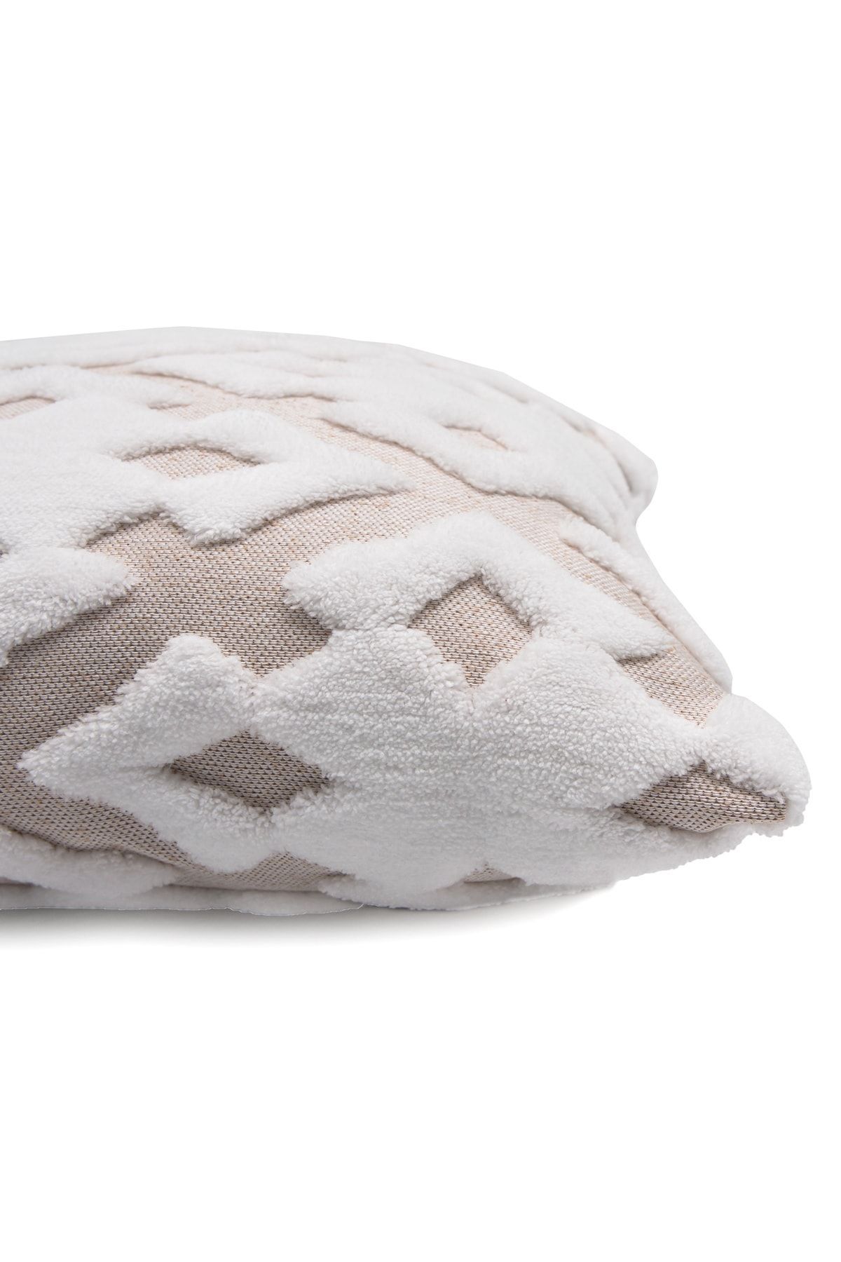 HAMUR-Față de pernă decorativă cu model jacquard cu design special, bej maledish 2