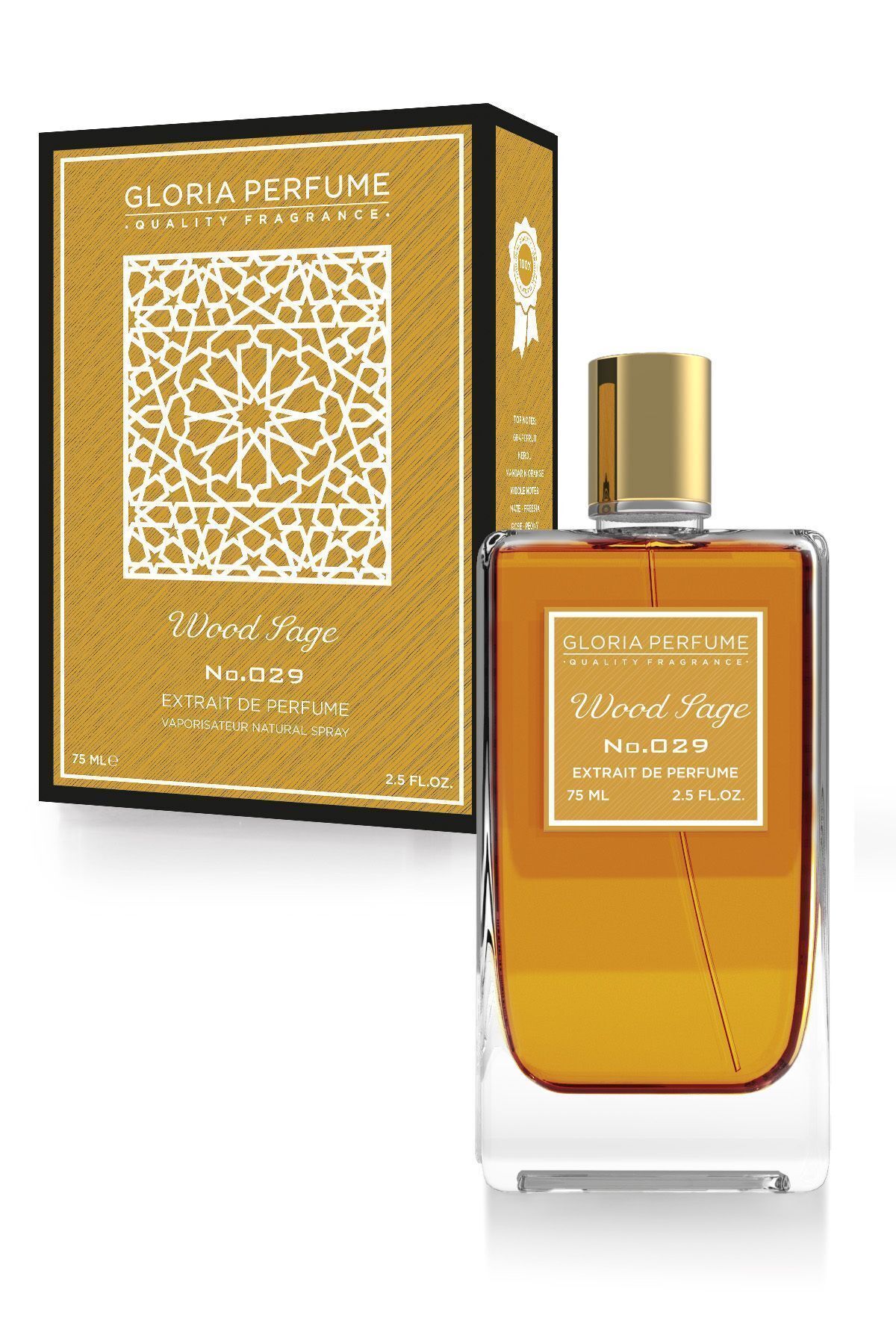 عطر مردانه و زنانه WOOD SAGE ادوپرفیوم 75 ML Gloria Perfume