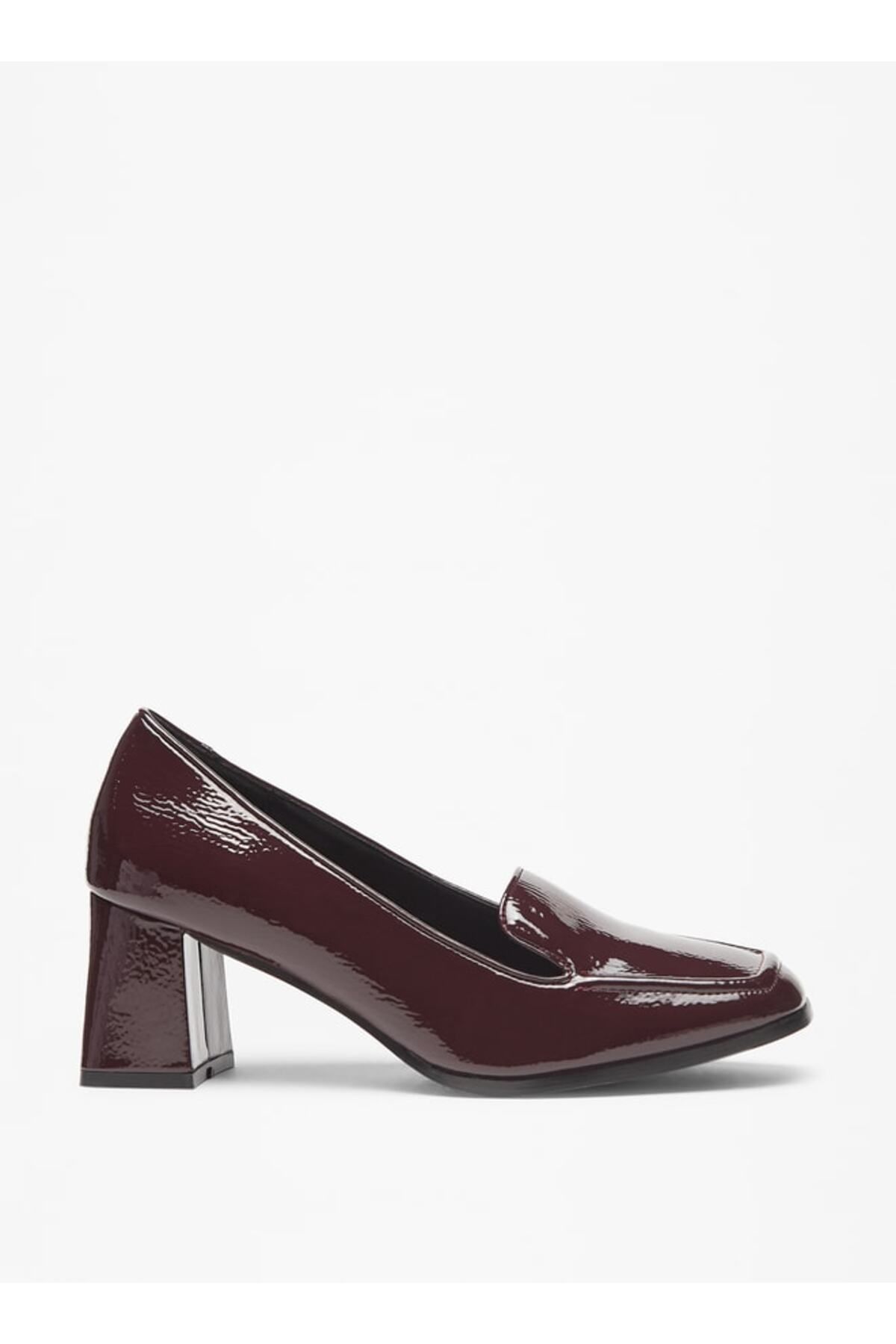 Flora Bella by Shoexpress-Solid Slip-On Shoes with Block Heels 3