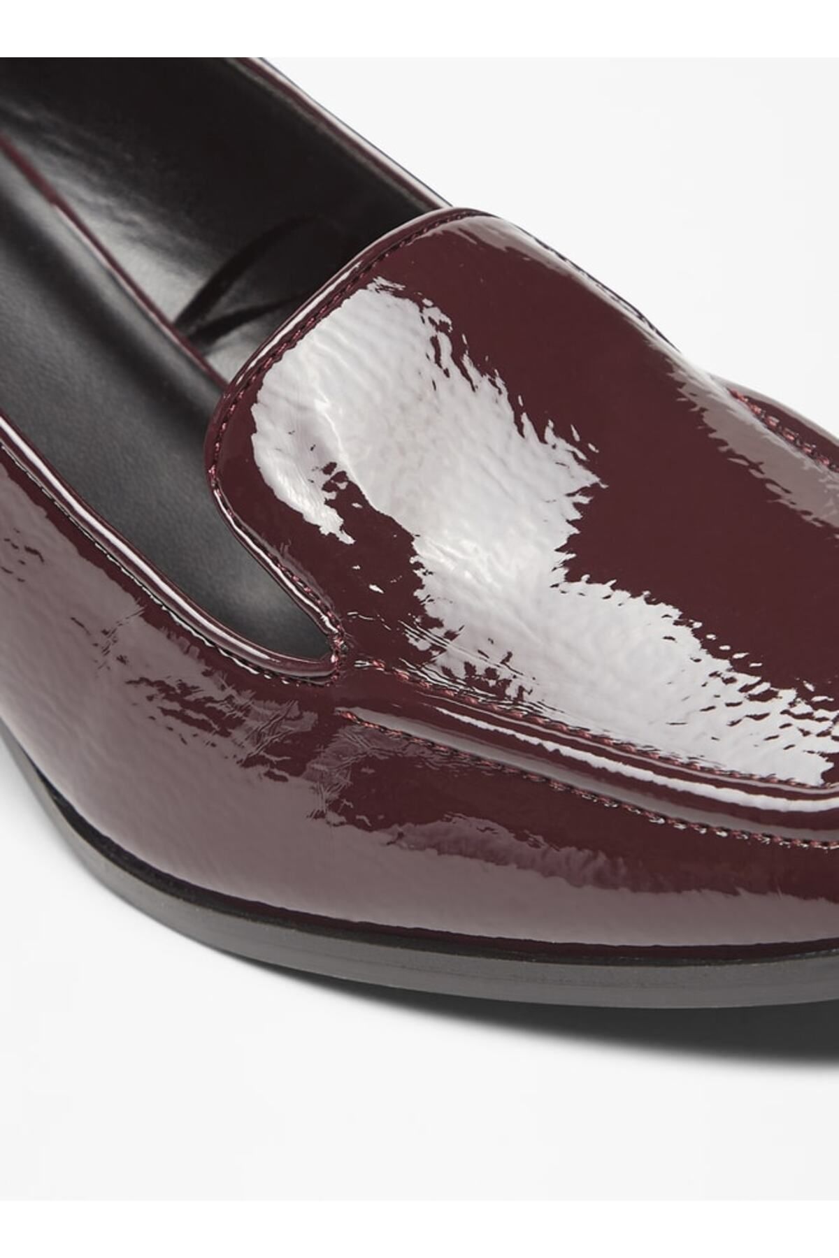 Flora Bella by Shoexpress-Solid Slip-On Shoes with Block Heels 5