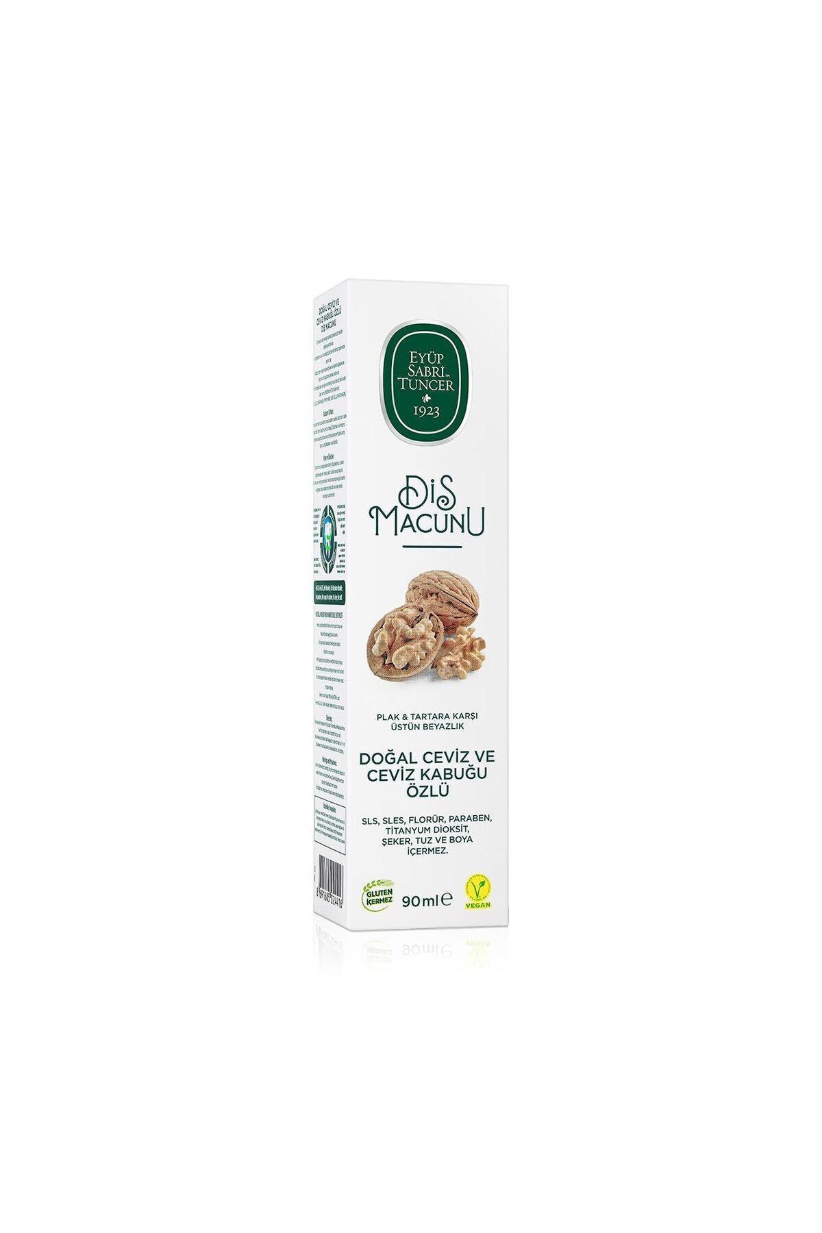 Eyüp Sabri Tuncer-90 ml 4 Pieces - Natural Walnut and Walnut Shell Extract Toothpaste 3