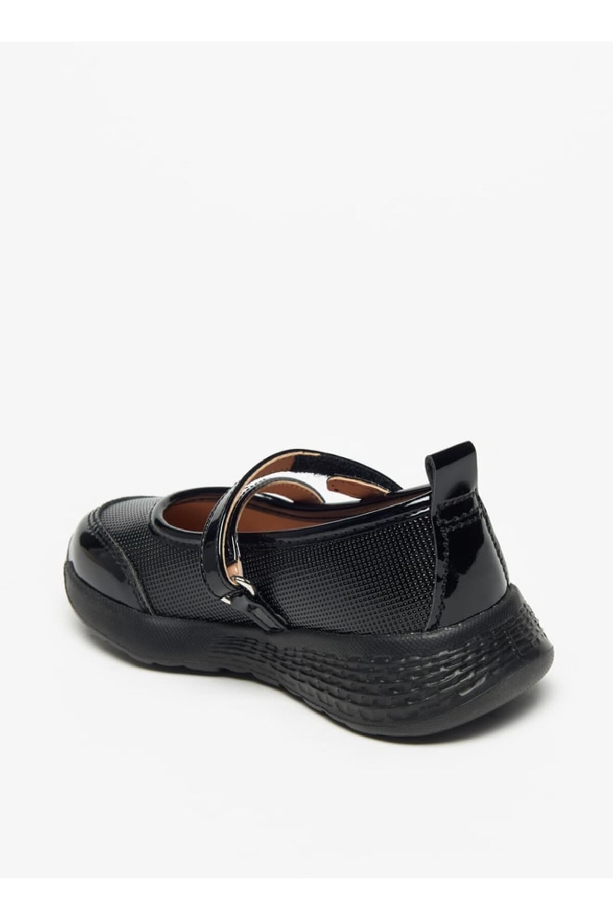 Juniors-Solid Mary Jane School Shoes with Hook and Loop Closure 2