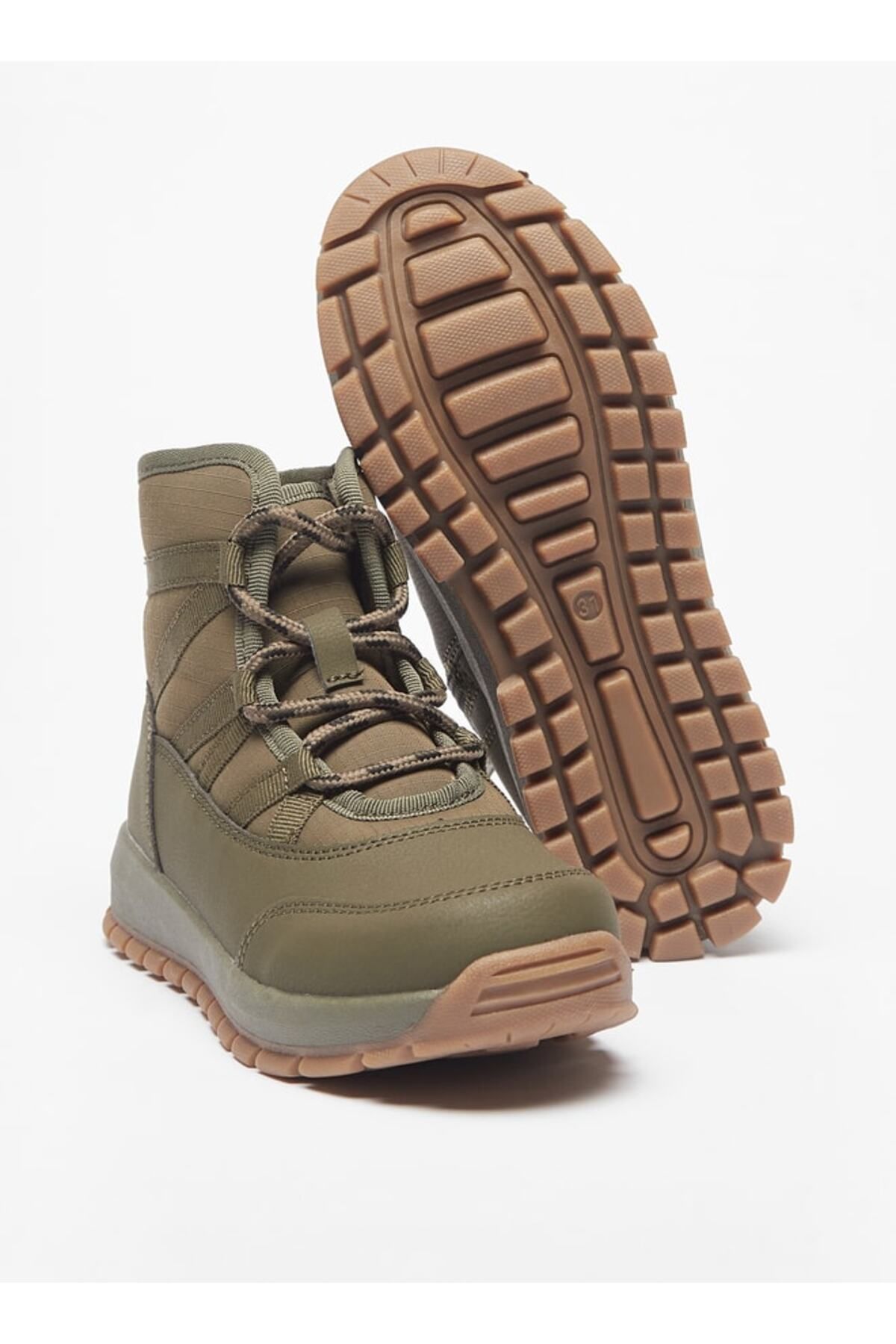 Mister Duchini Textured High Cut Boots with Zip Closure Trendyol