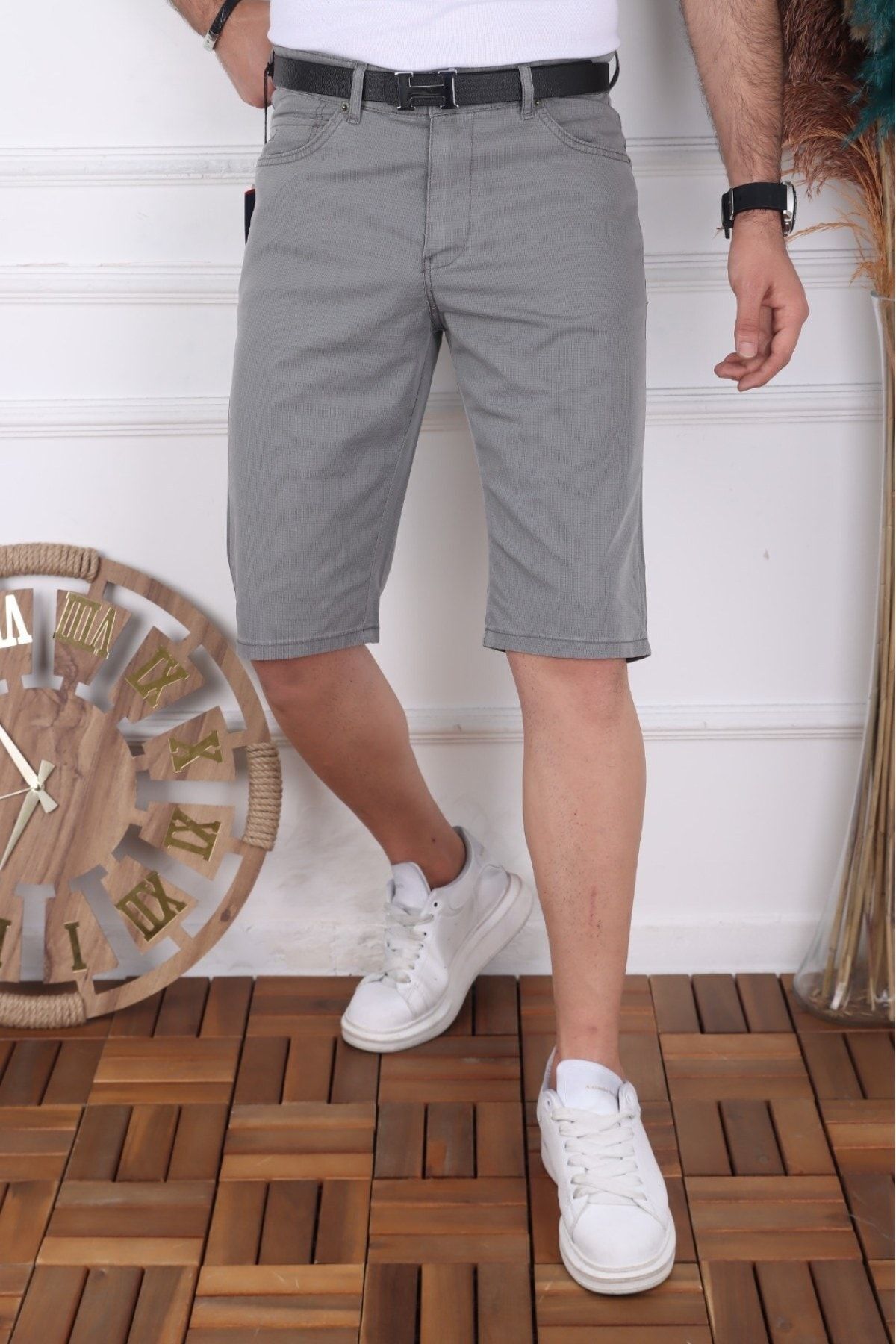 inpool Pantaloni Scurți De Vară Brodați Cu Buzunar Sezon Nou Masculin - 34