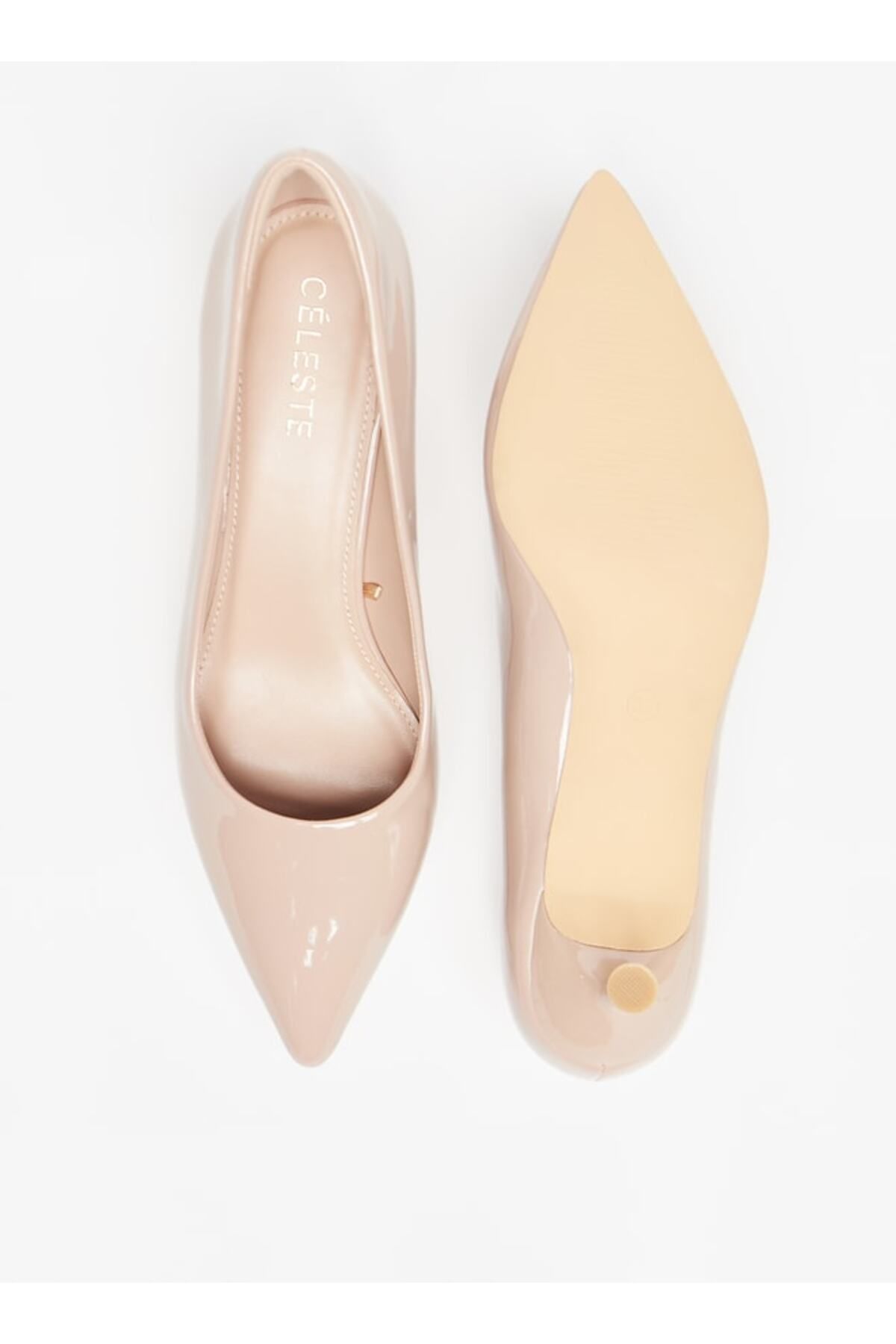 Celeste-Women's Solid Pumps with Kitten Heels 4