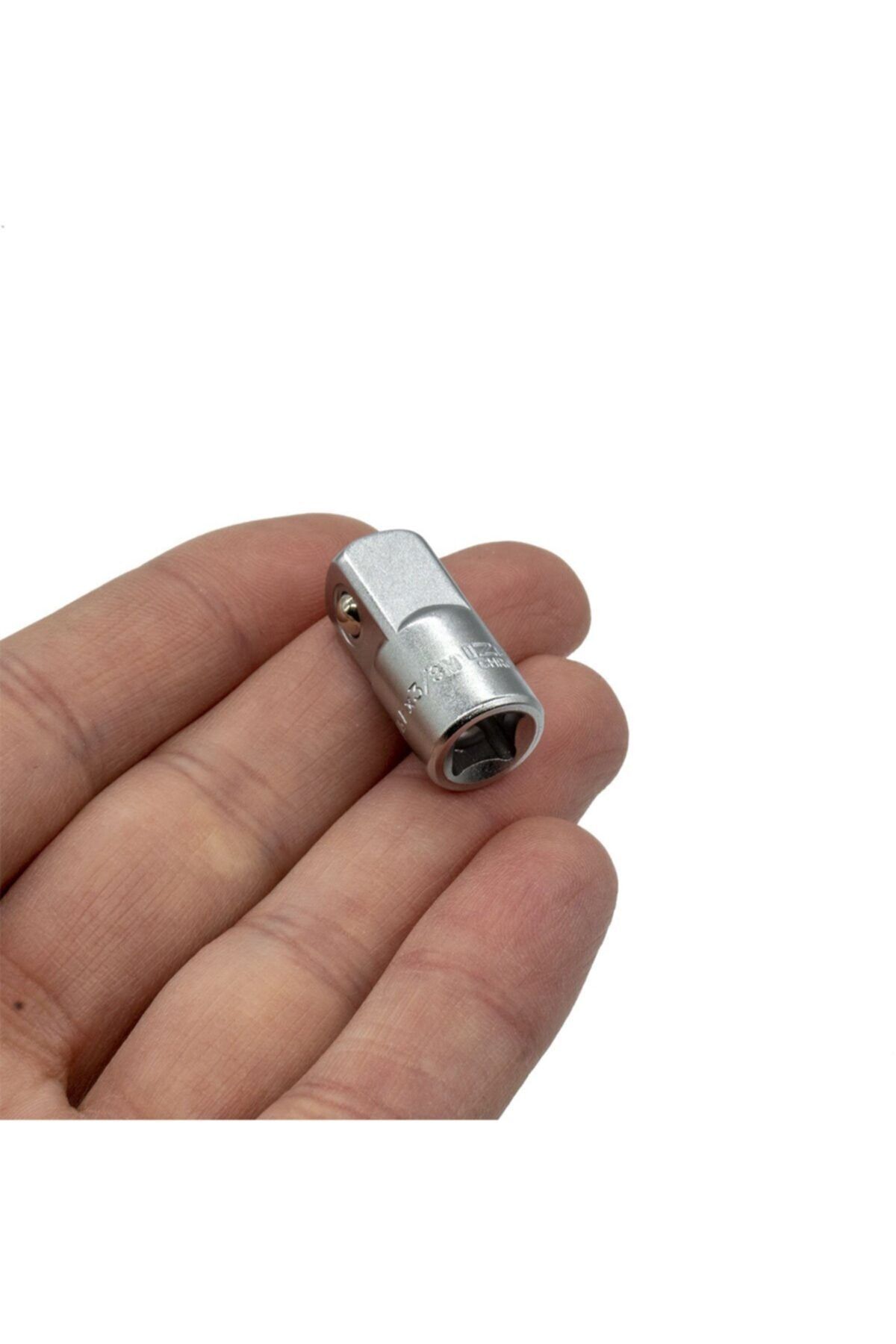 İzeltaş-1507060004 Socket Adapter Chrome 1/4"f X 3/8"m 3