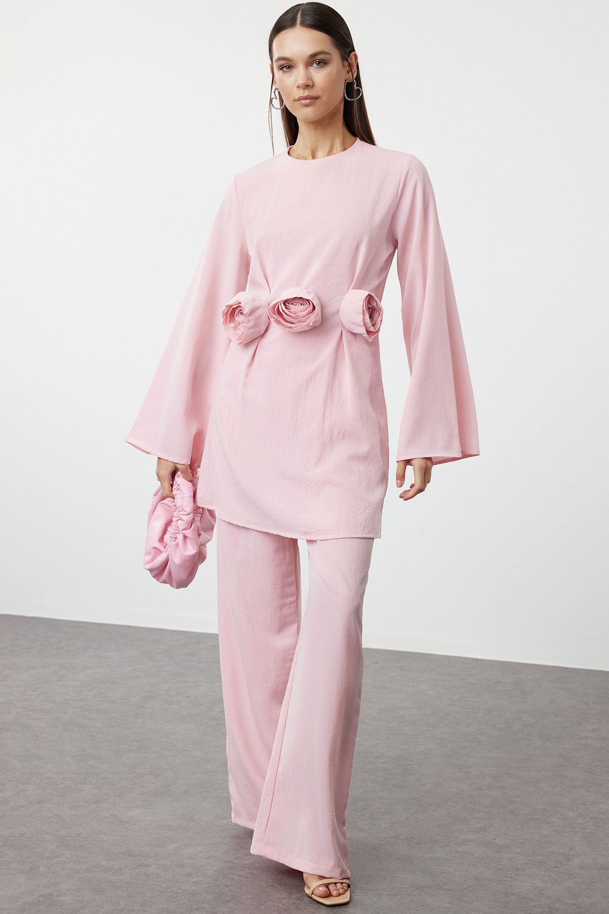 trendyol-modest-womens-pink-unifarben-long-ca